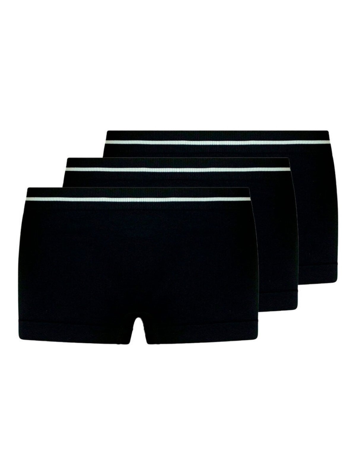 Vista 2 Kit com 3 Calcinhas Lobinha 1 Lupo preto Lupo preto