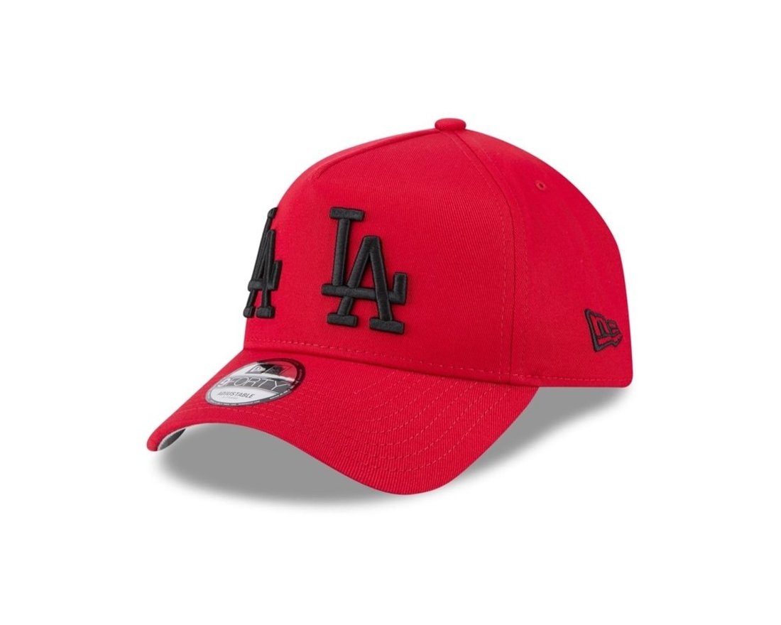Bone New Era 9FORTY A-Frame Los Angeles Dodgers MLB Vermelho