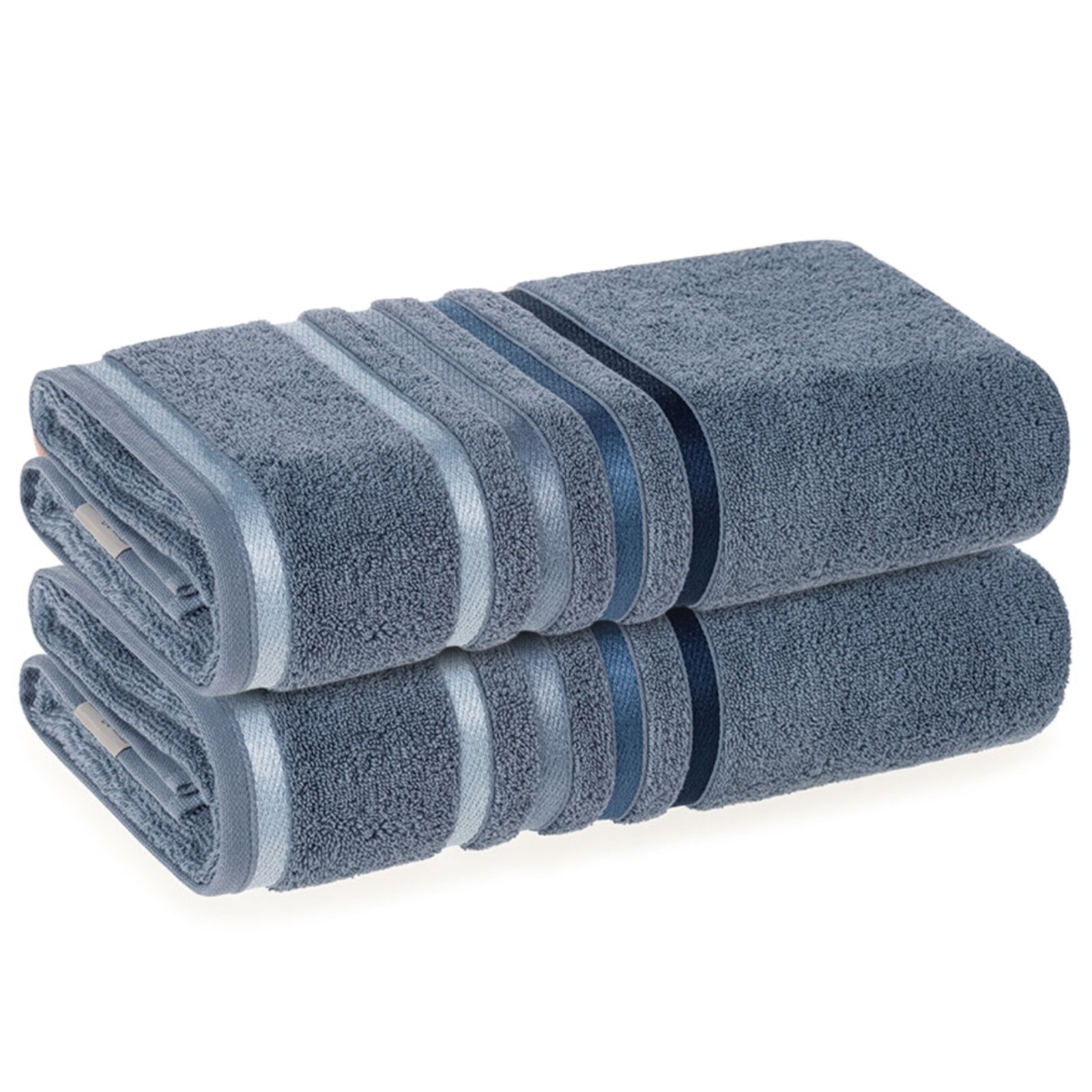 Kit 2 Toalha Banhao Karsten Fio Penteado 2 Peças Lumina Azul