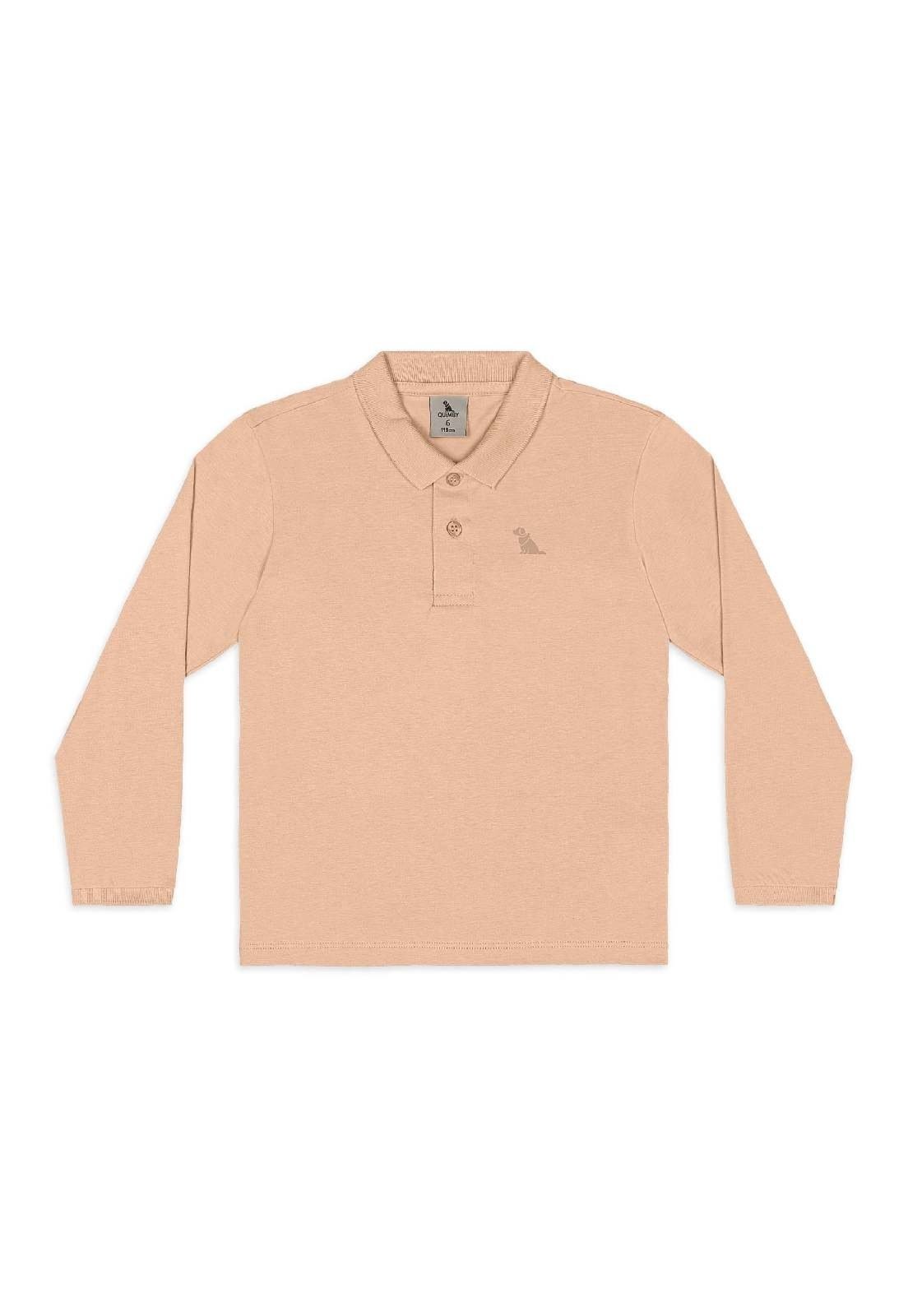 Infantil - Camisa Polo em Algodão Quimby Branco