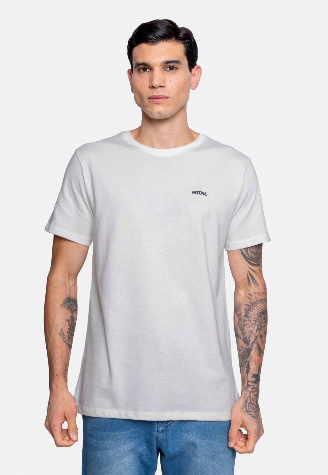 Camiseta Fatal Estampada Off White