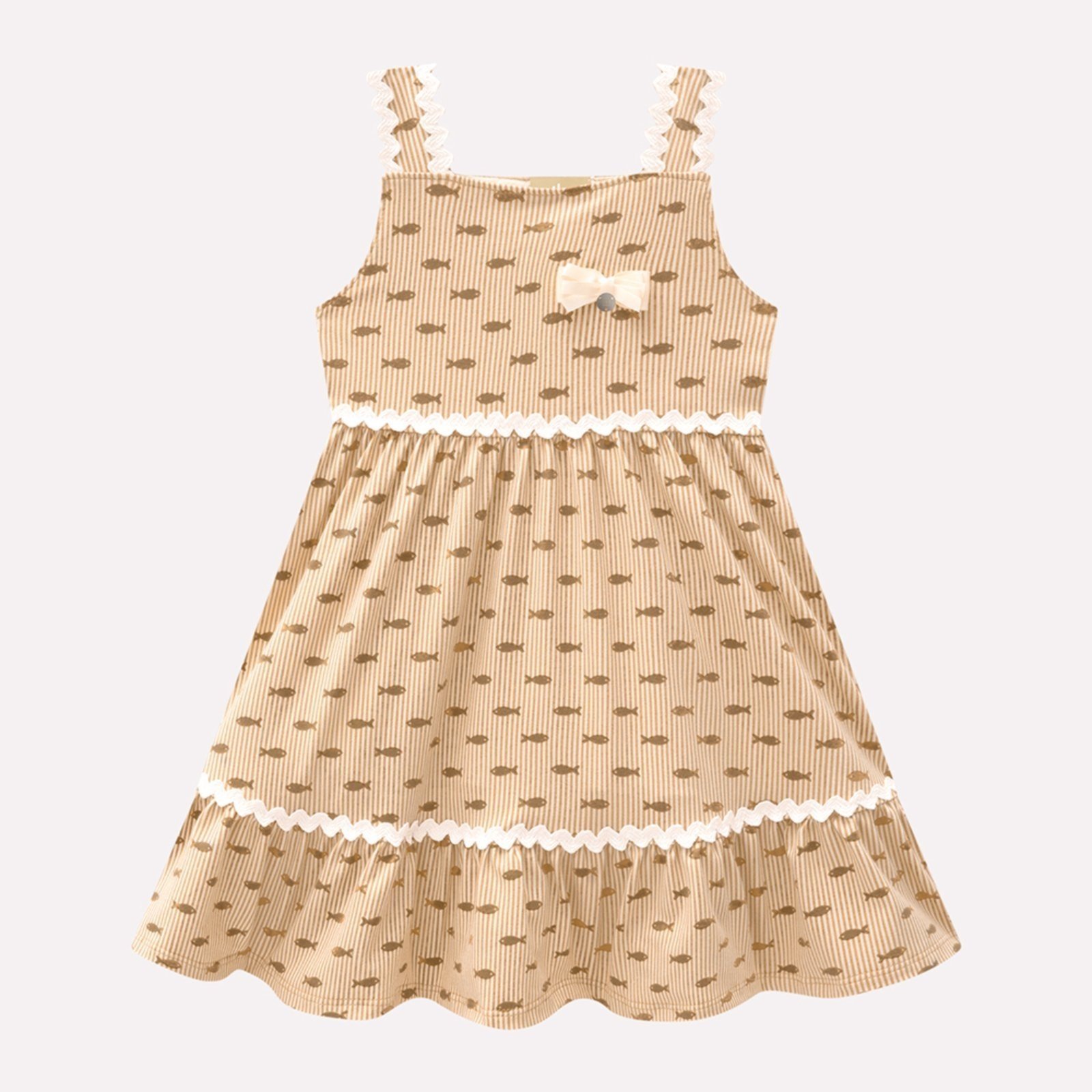 Infantil - Vestido Menina Peixinhos Milon