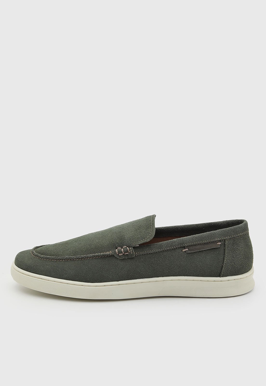 Mocassim Masculino Dudalina Cano Baixo Verde