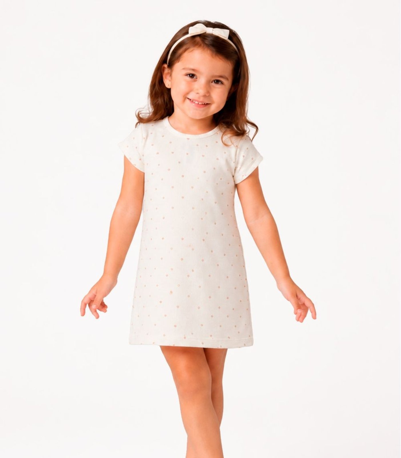 Infantil - Vestido Estampado Select Bege