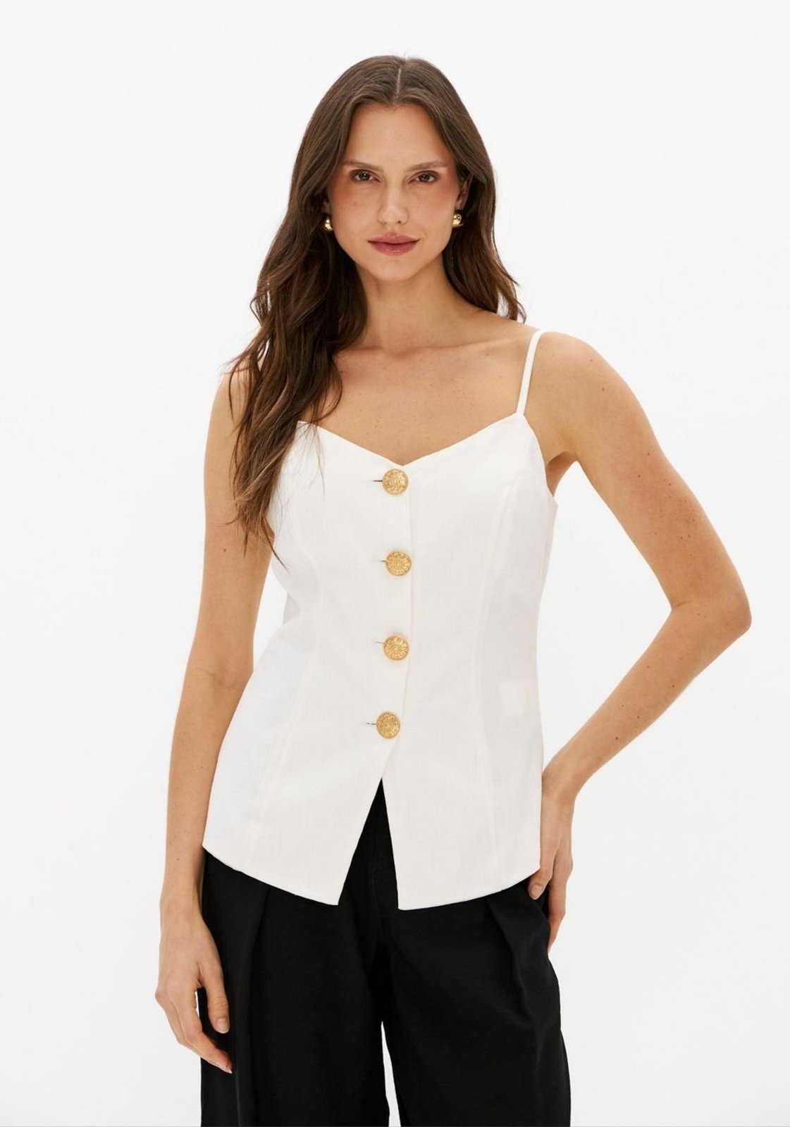 Blusa Colete De Alças Lança Perfume