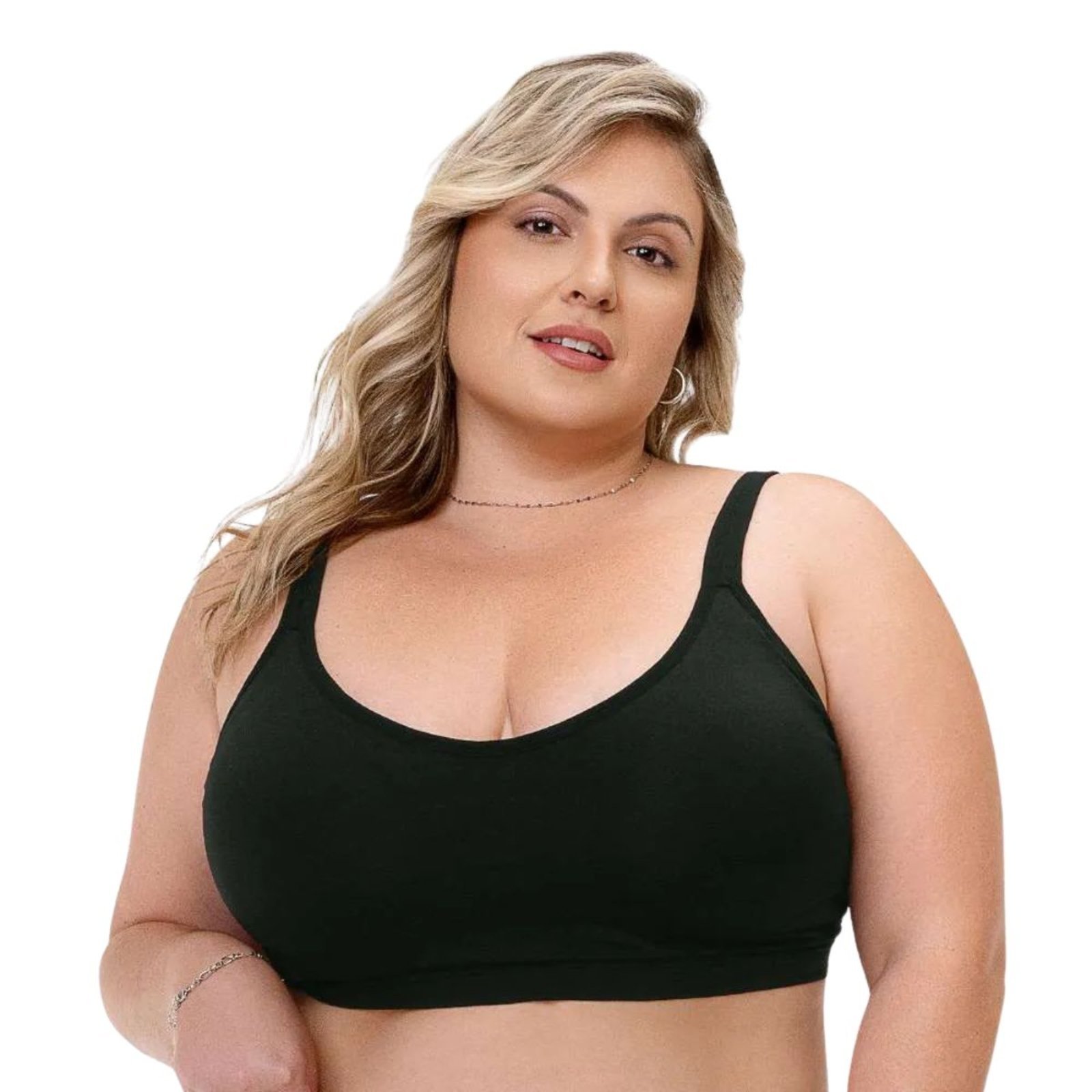 Sutiã Comfort Duplo Com Bojo Sem Costura Plus Size Zee Rucci