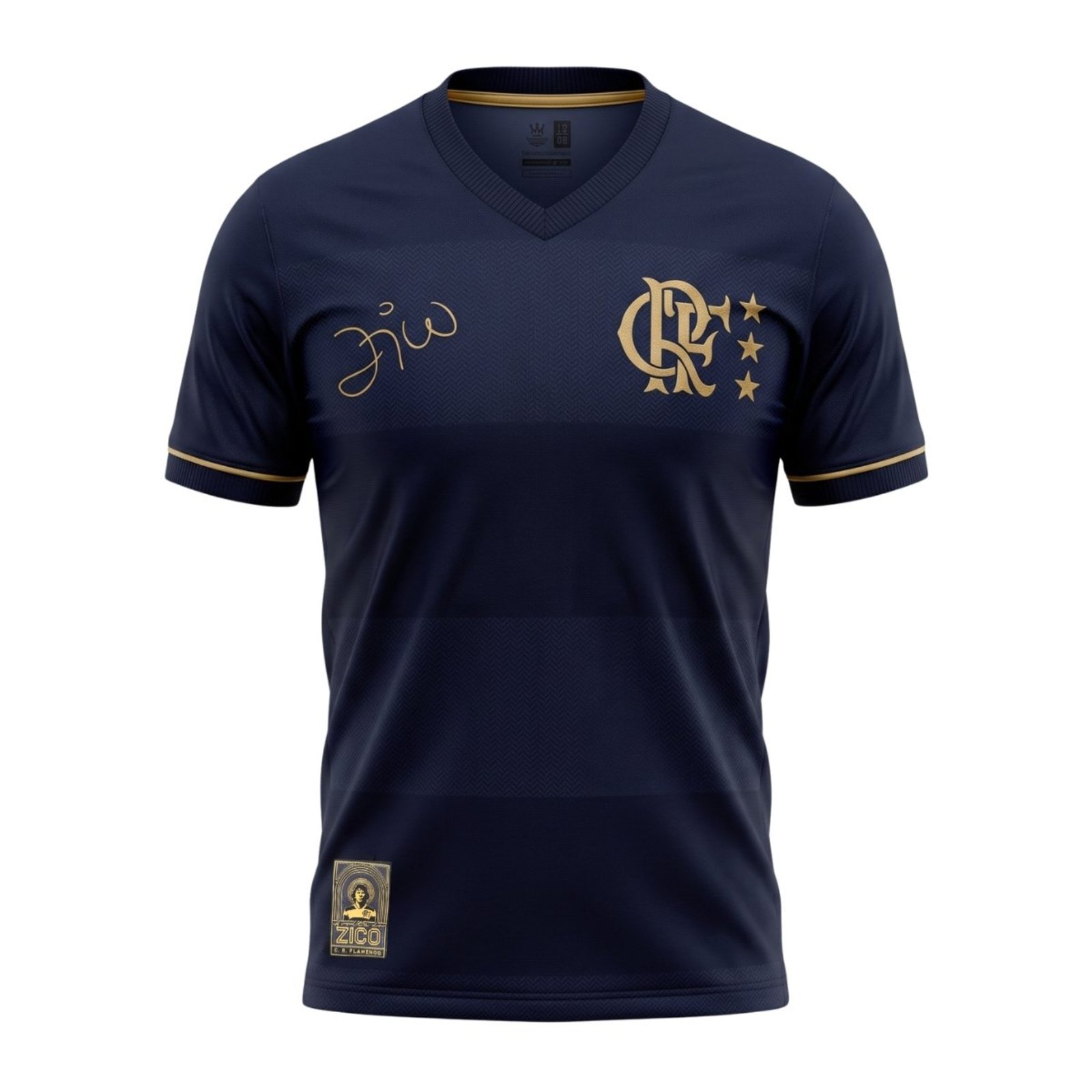 CAMISA FLAMENGO RETRO ZICO VOLTA MASCULINO ADULTO
