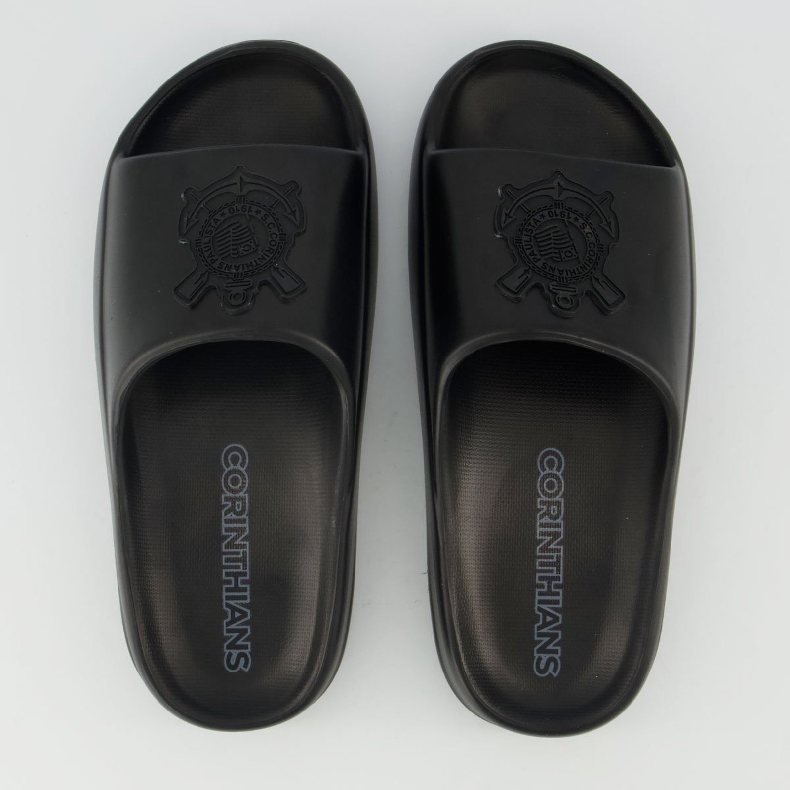 Chinelo Corinthians Nuvem Preto