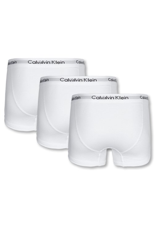 Vista 3 Kit 03pçs Cueca Calvin Klein Underwear Boxer branco Calvin Klein Underwear branco