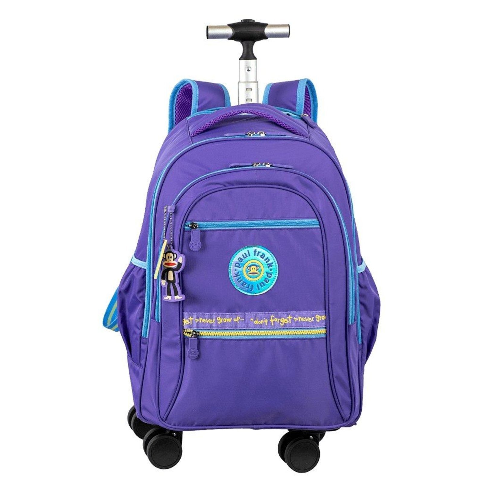 Vista 2 Infantil - Mochila com Carrinho Sestini Paul Frank Fun 4 Rodas Lilás incolor Sestini incolor