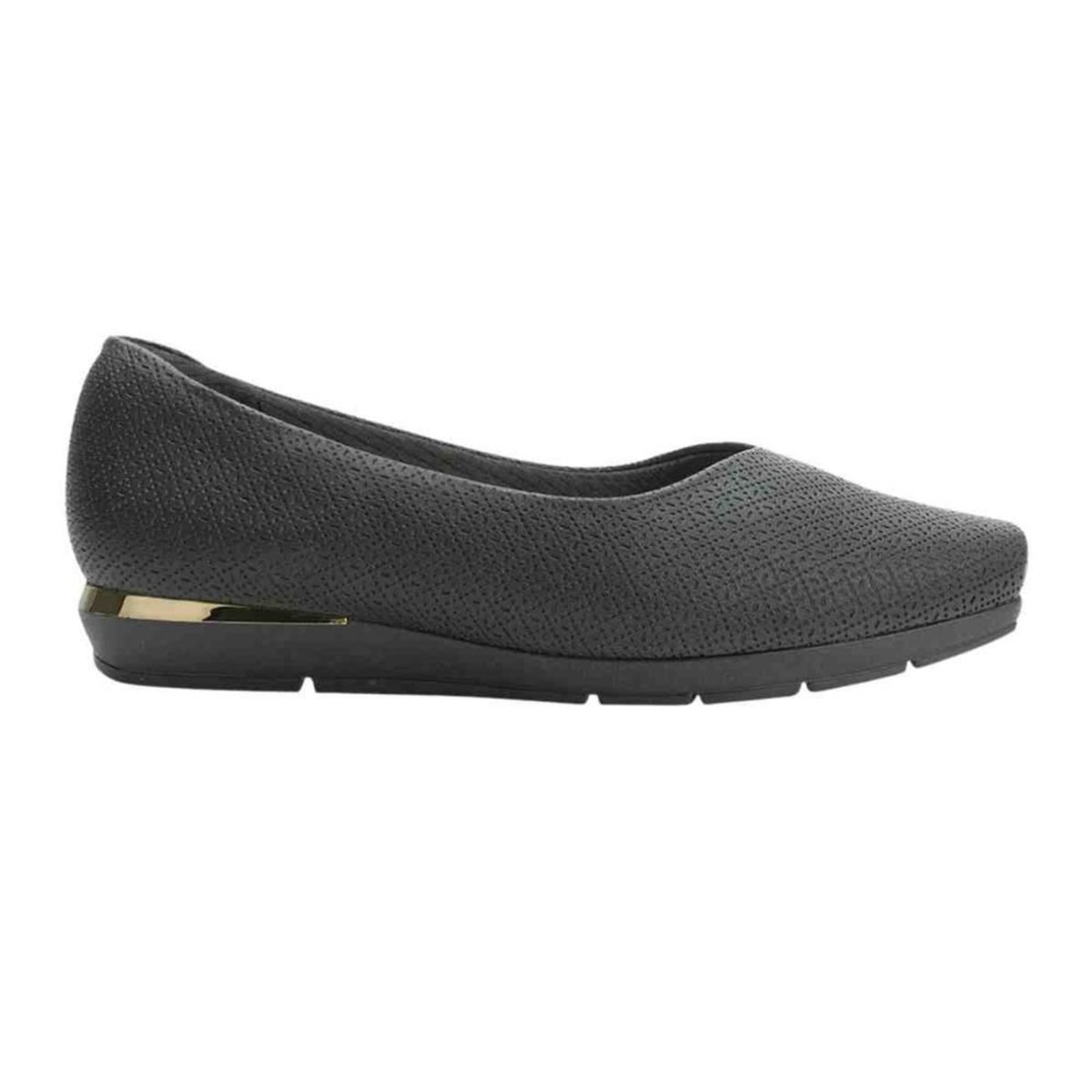 Sapato Feminino Anabela Piccadilly Maxxi Joanete Preto