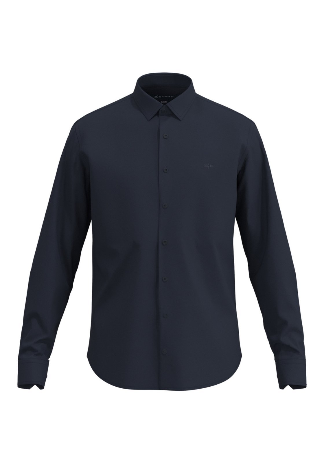Camisa De Mangas Longas Em Algodão Mercerizado Com Elastano