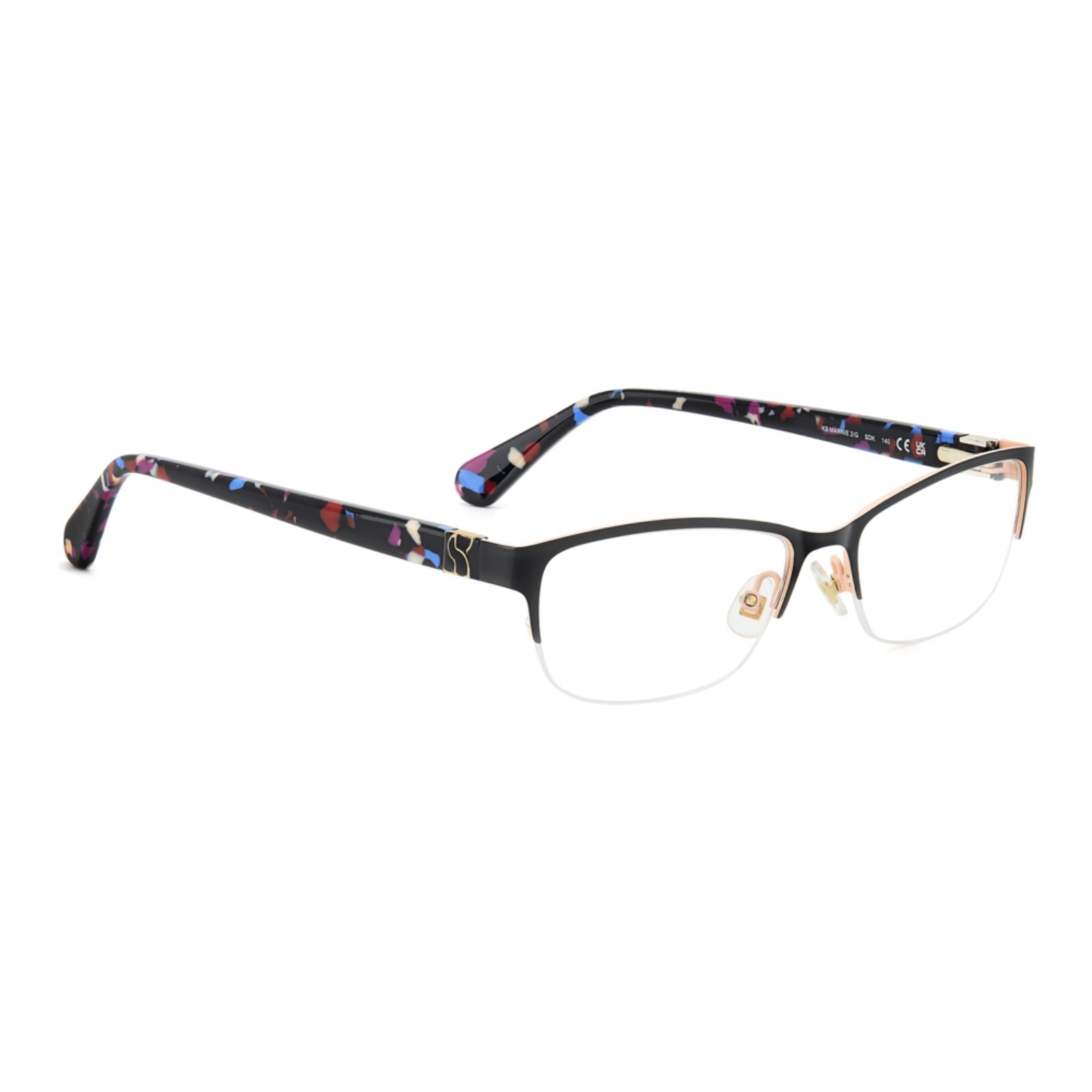 Vista 3 Armação de Óculos Kate Spade KS Marnie 2/G Sdk preto preto