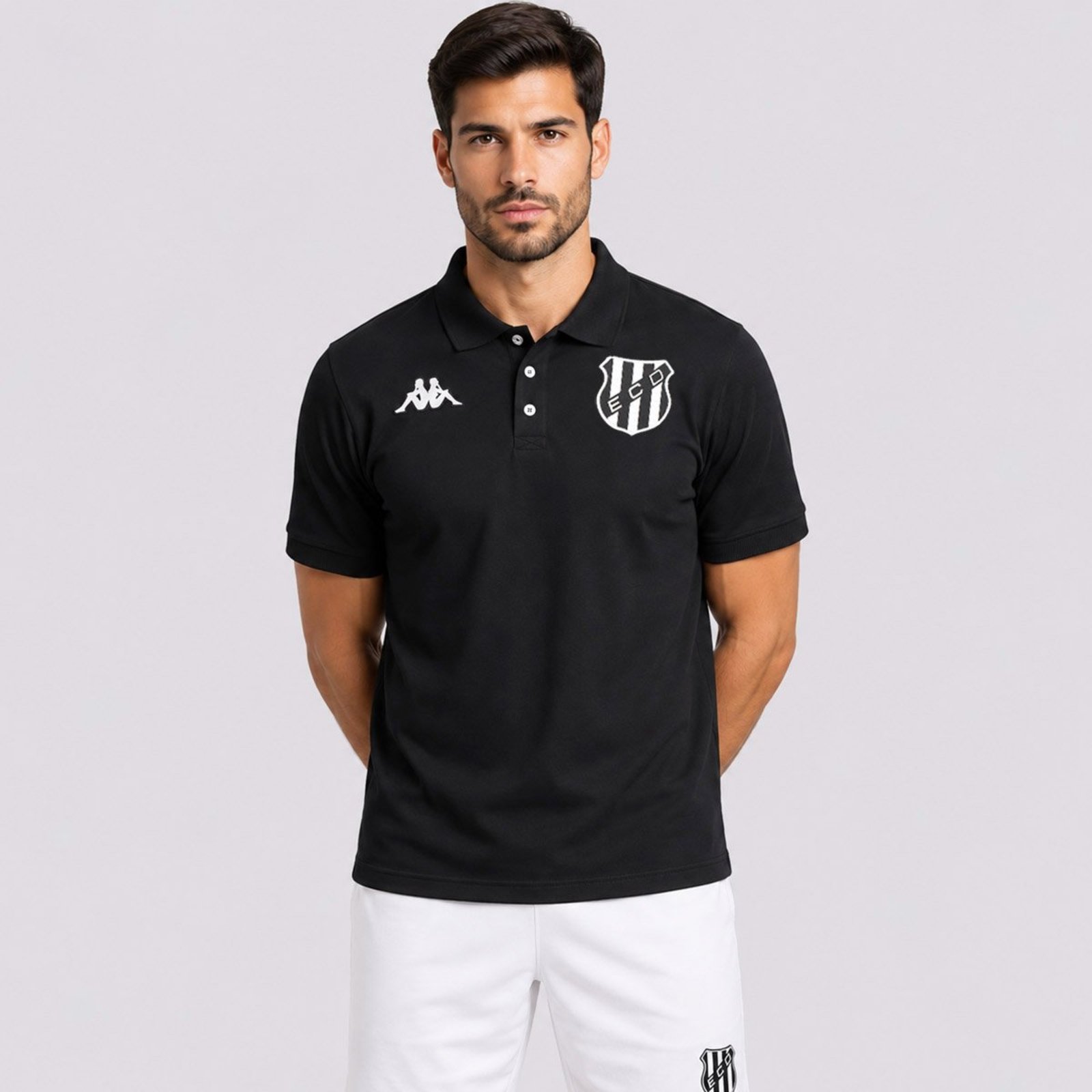 Polo Kappa Democrata Piquet 2026 Preta