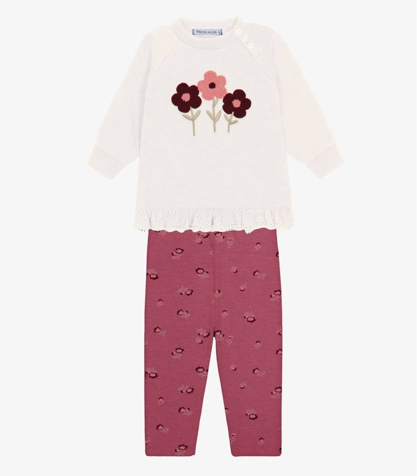 Infantil - Conjunto Blusão com Legging Menina Trick Nick Bege