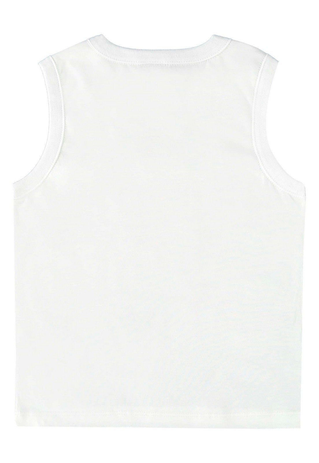Vista 3 Infantil - Regata Básica em Meia Malha para Menino Bee Loop branco Bee Loop branco