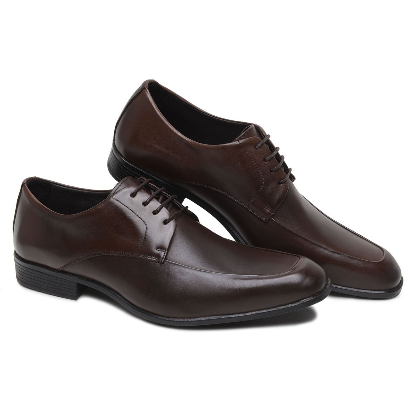 Sapato Masculino Em Couro Veritimo Mocassim Social Blogue Amarrar Casual Moderno Café