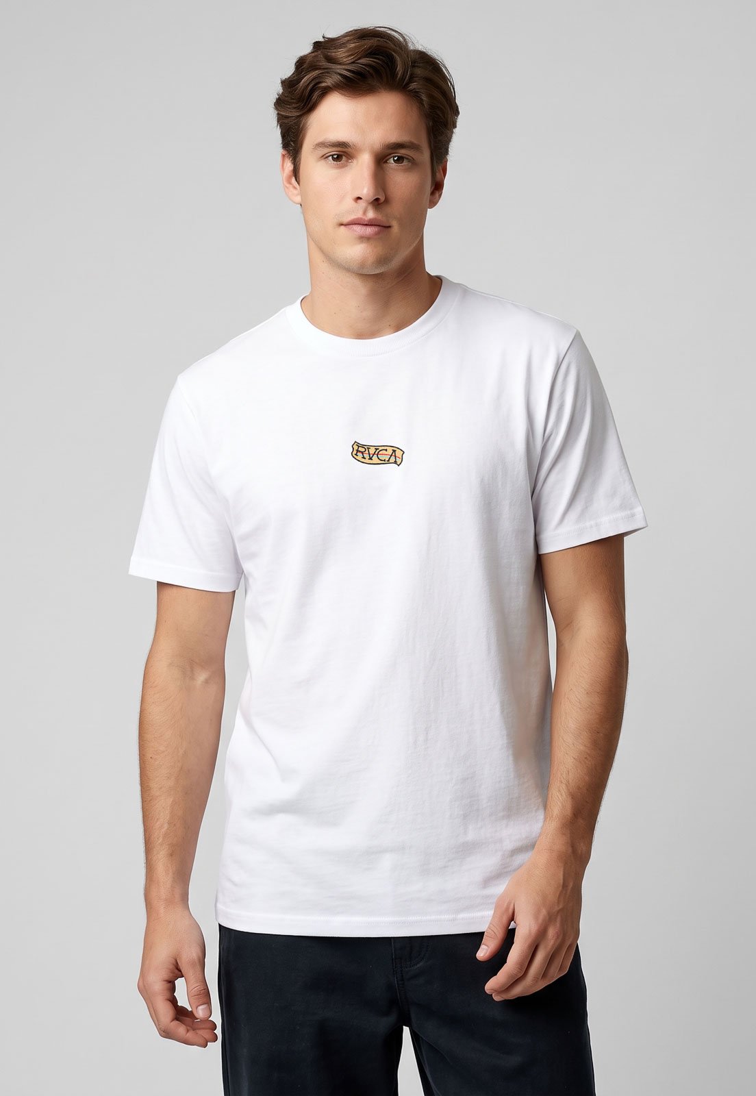 Camiseta Masculina RVCA Dagger Snake Branca
