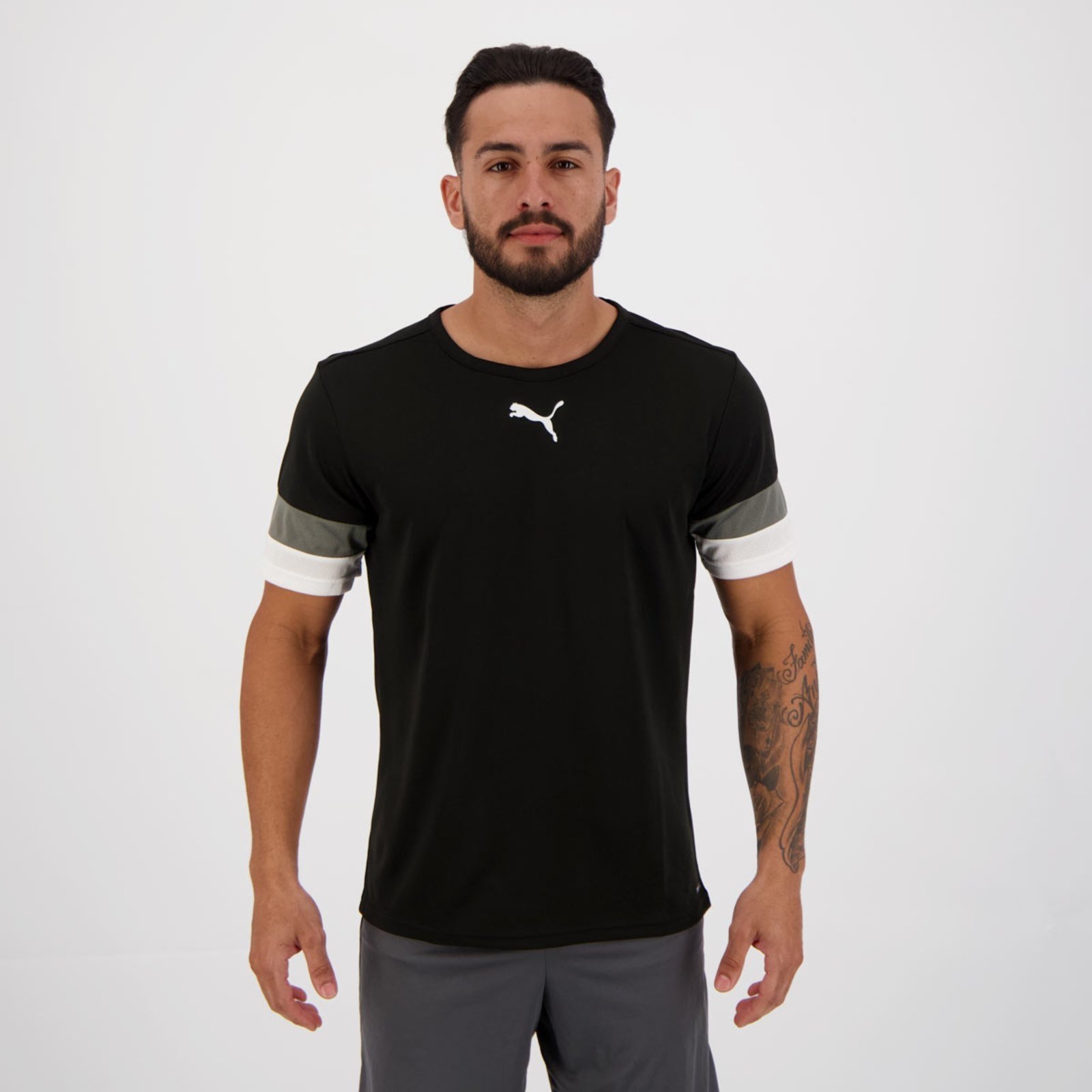 Camiseta Puma Teamrise Preta