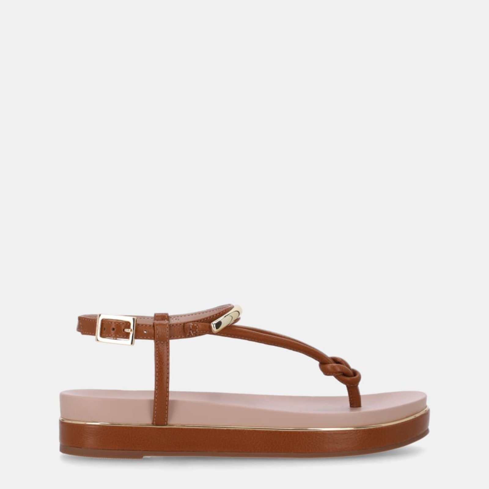 Sandália Flatform Atacama Caramelo - 58890400 Luz da Lua