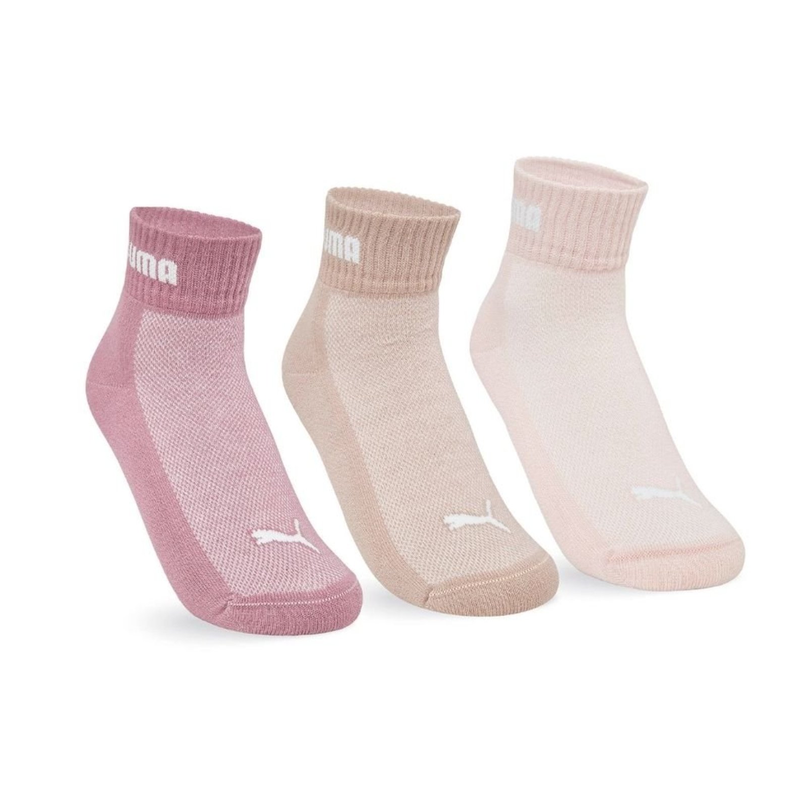 Kit 3 Meia Puma Cano Baixo Feminina 34/38