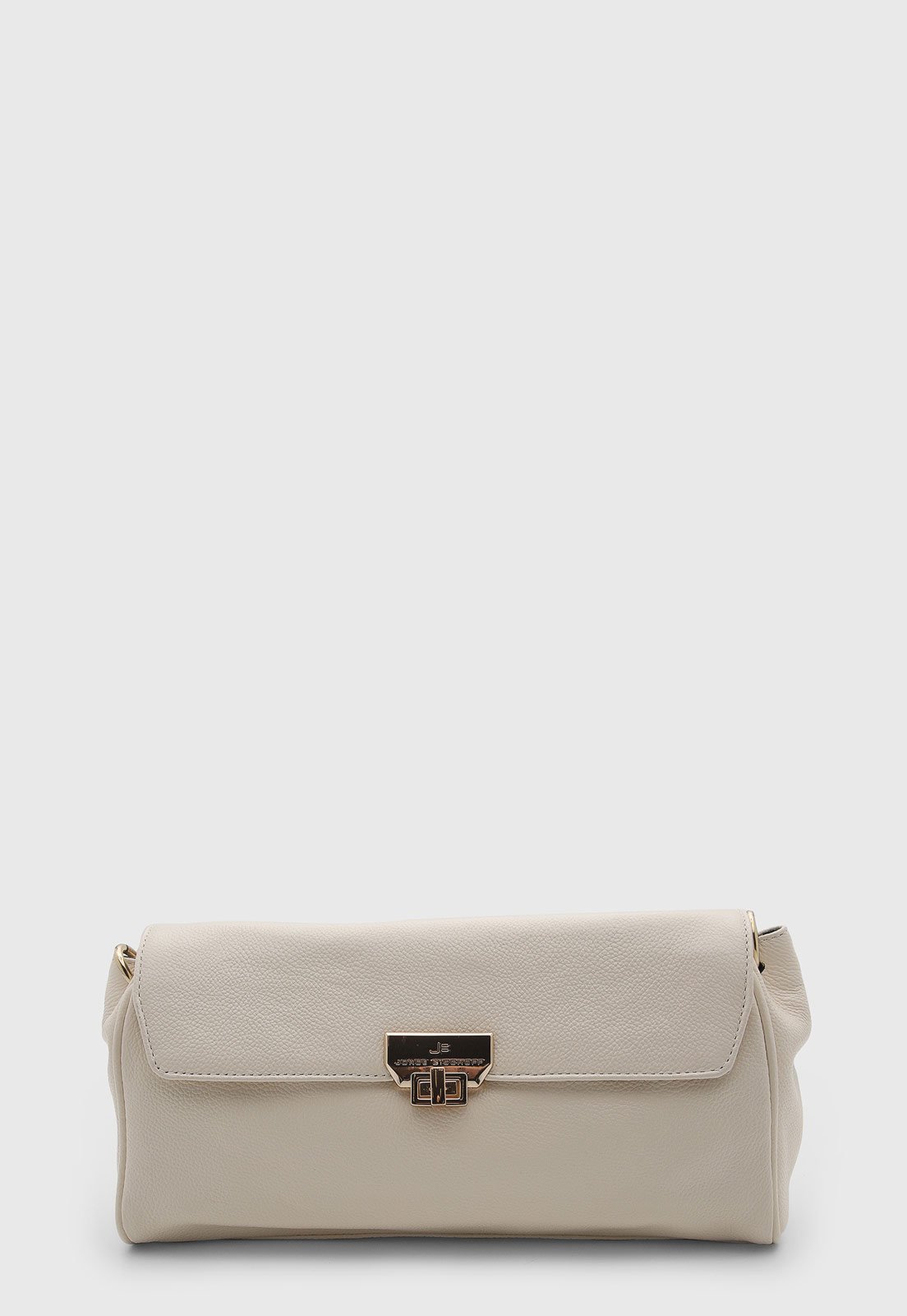 Bolsa Feminina Jorge Bischoff Couro Off-White