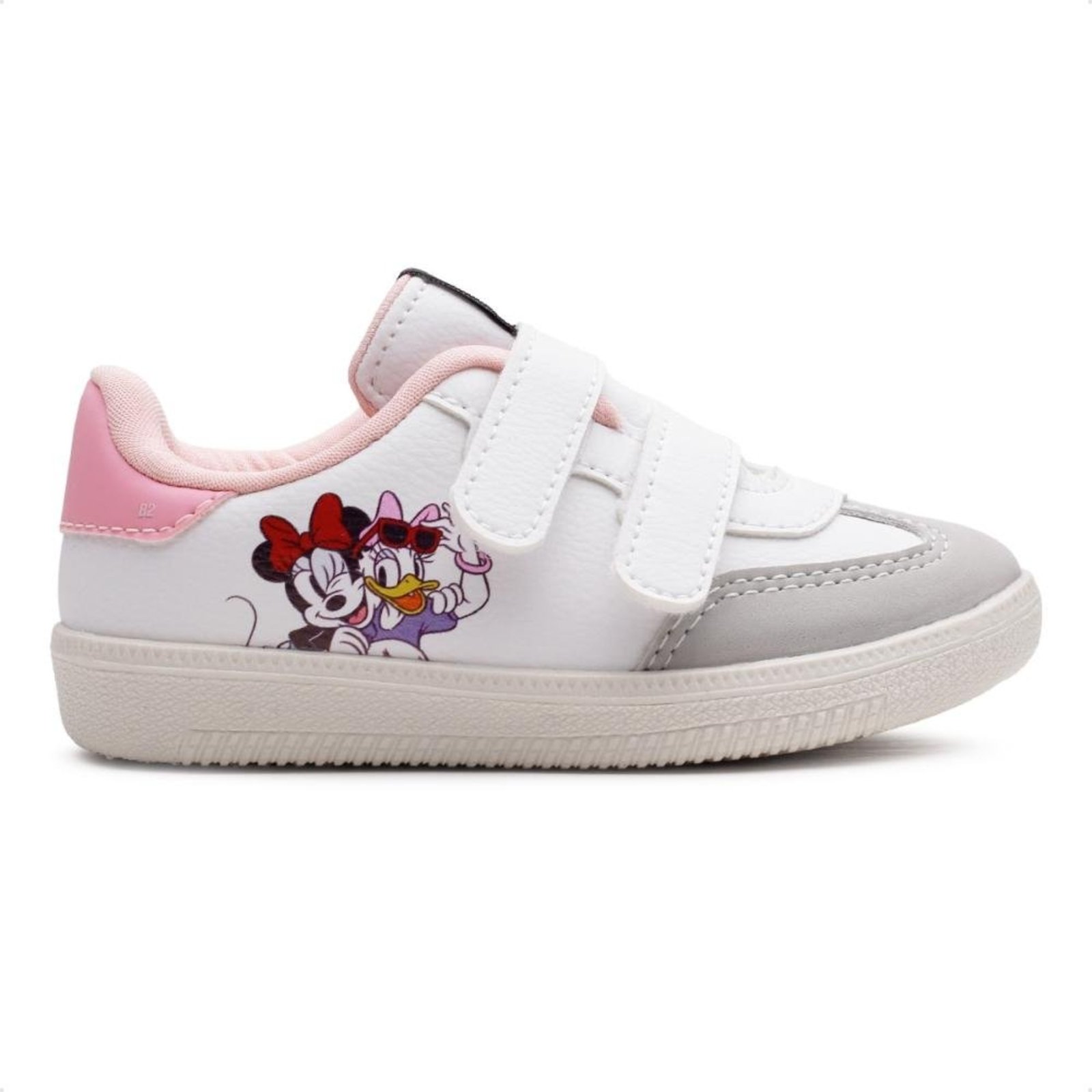 Infantil - Tênis Disney Casual Minnie Sem Cadarço Branco