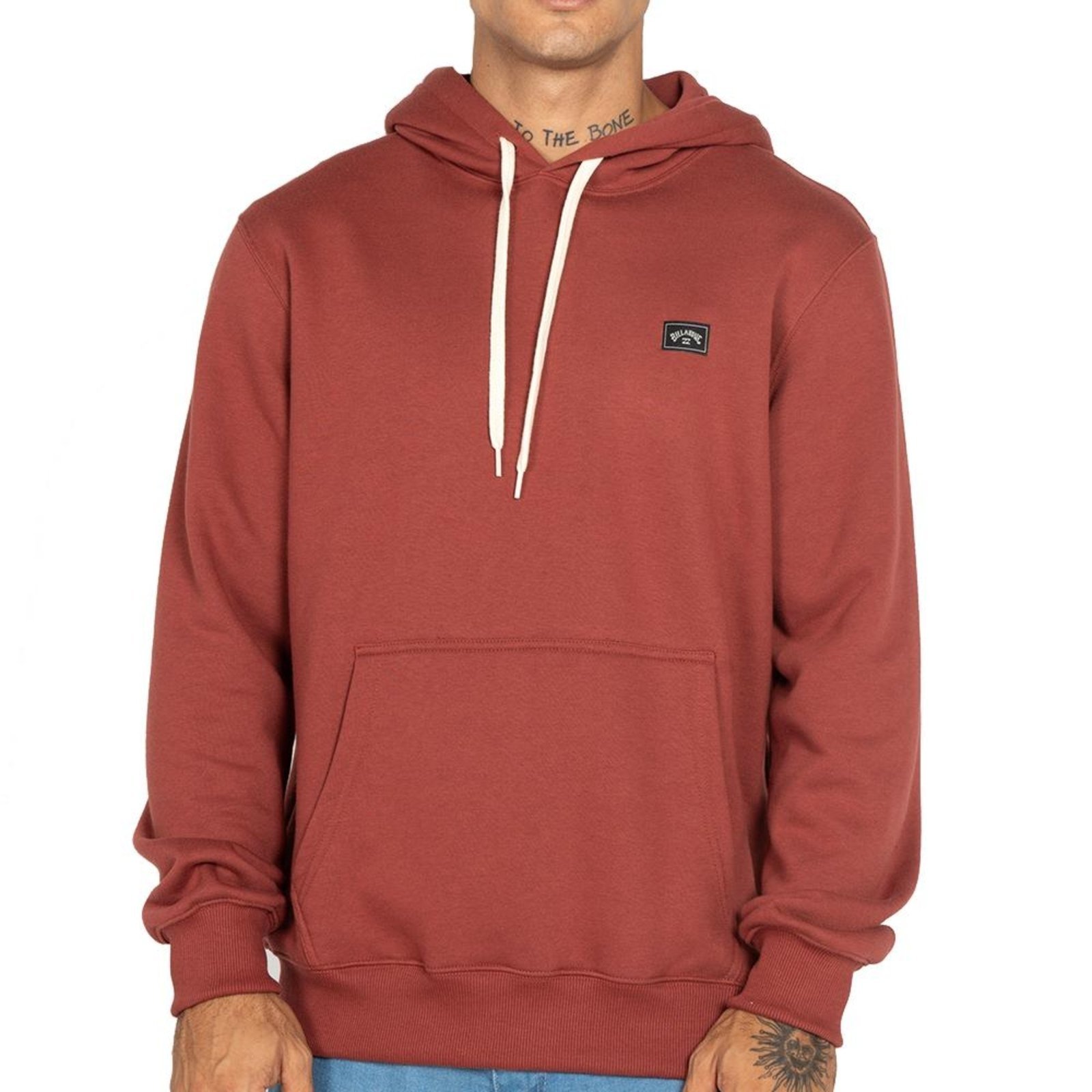 Moletom Billabong Canguru Small Arch Patch WT25 Vinho