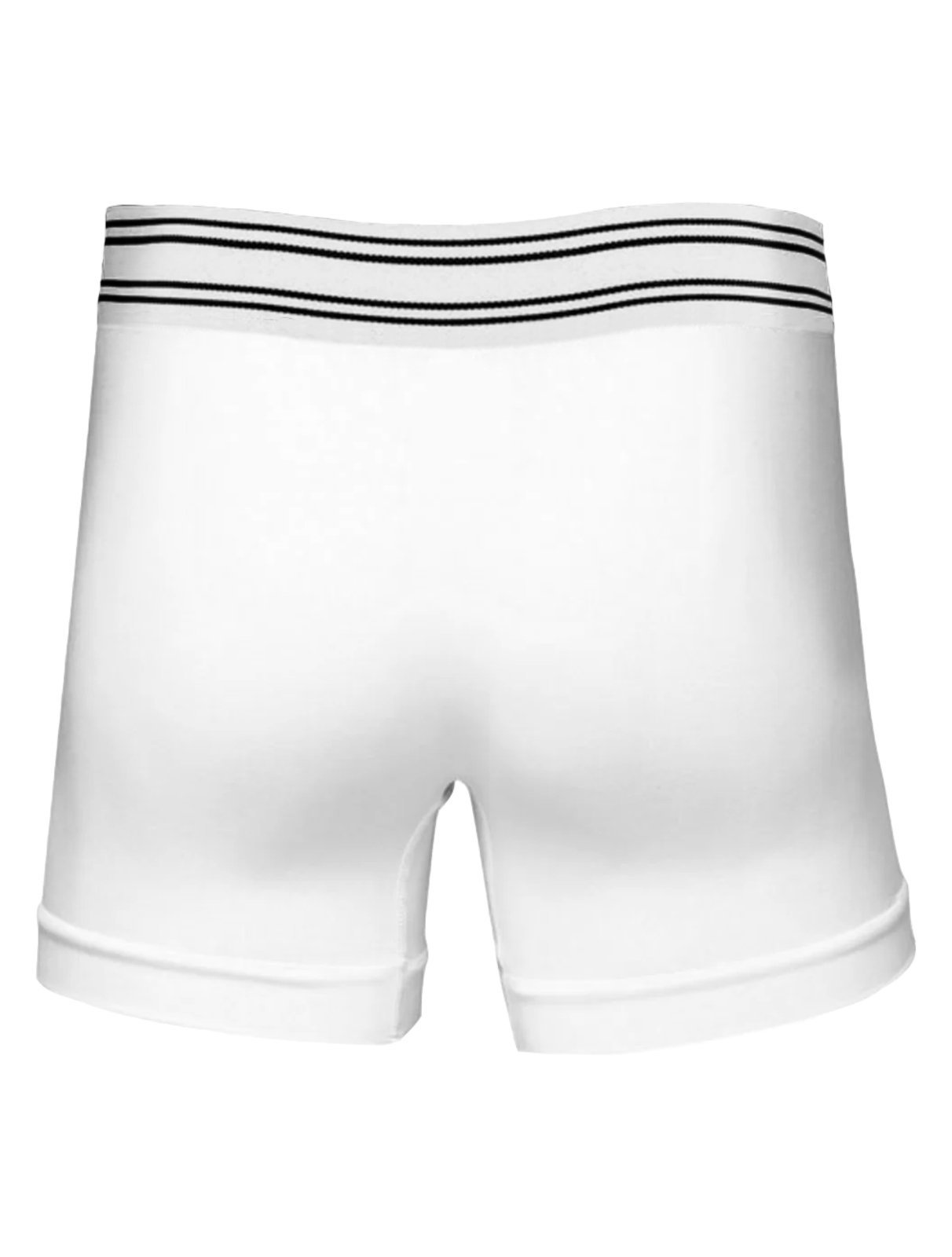 Vista 3 Cueca Dudalina Boxer Seamless Logo Stripes Branca 1UN branco Dudalina branco