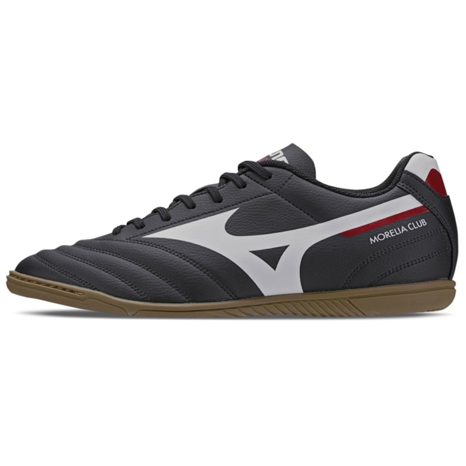 Chuteira Futsal Mizuno Morelia Club IN - Preto/Branco