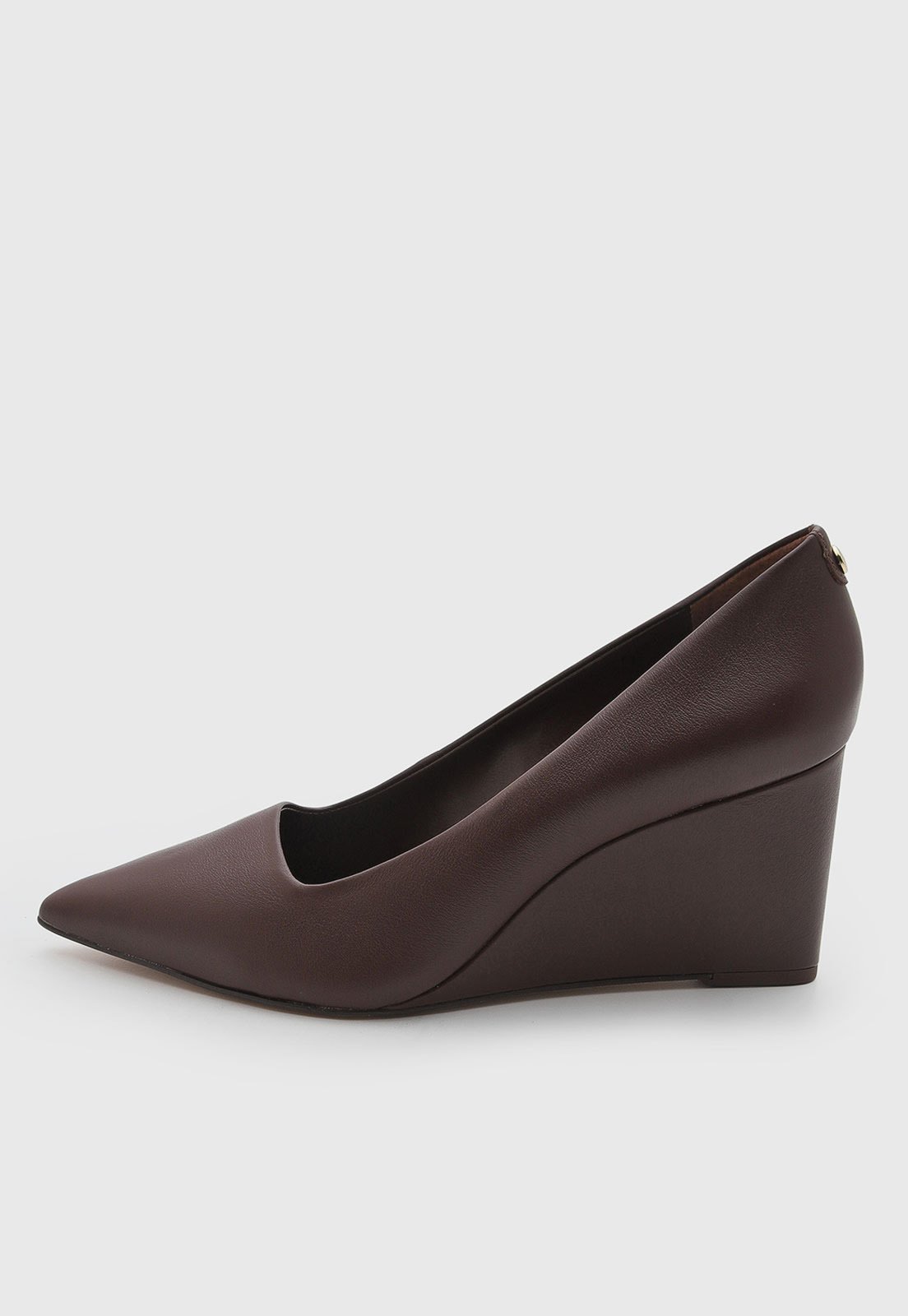 Scarpin Feminino Jorge Bischoff Couro Slingback Marrom
