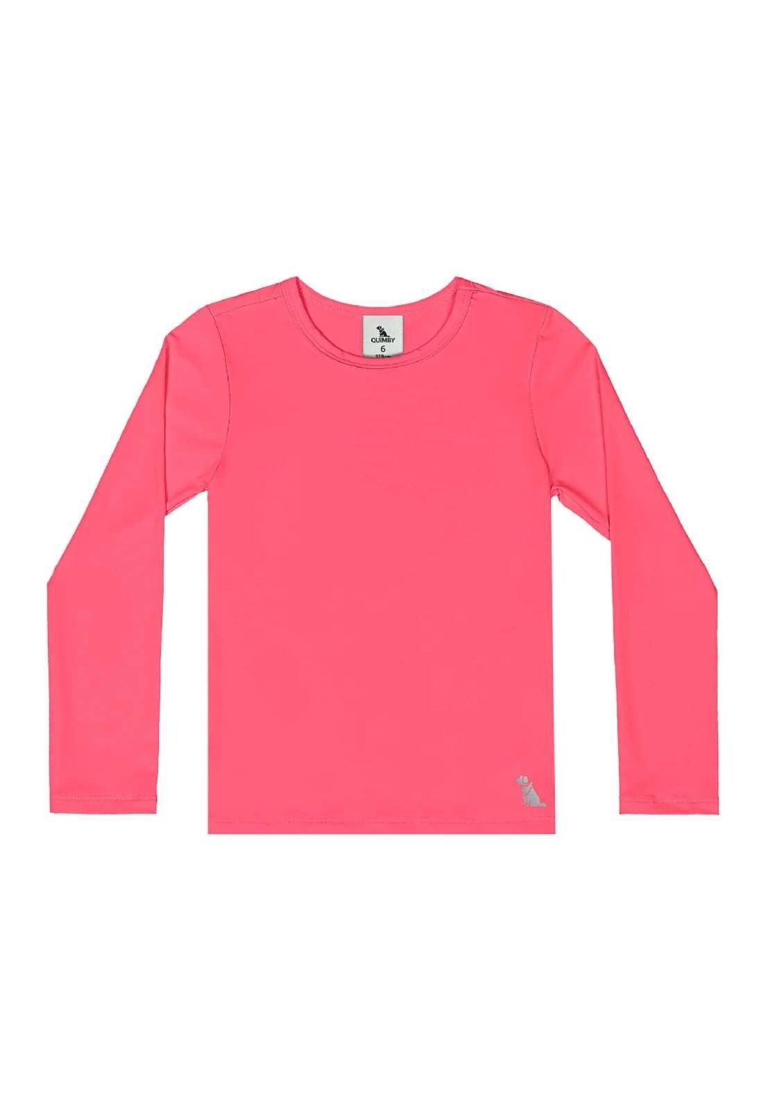 Infantil - Blusa Unissex Proteção UV Quimby Pink