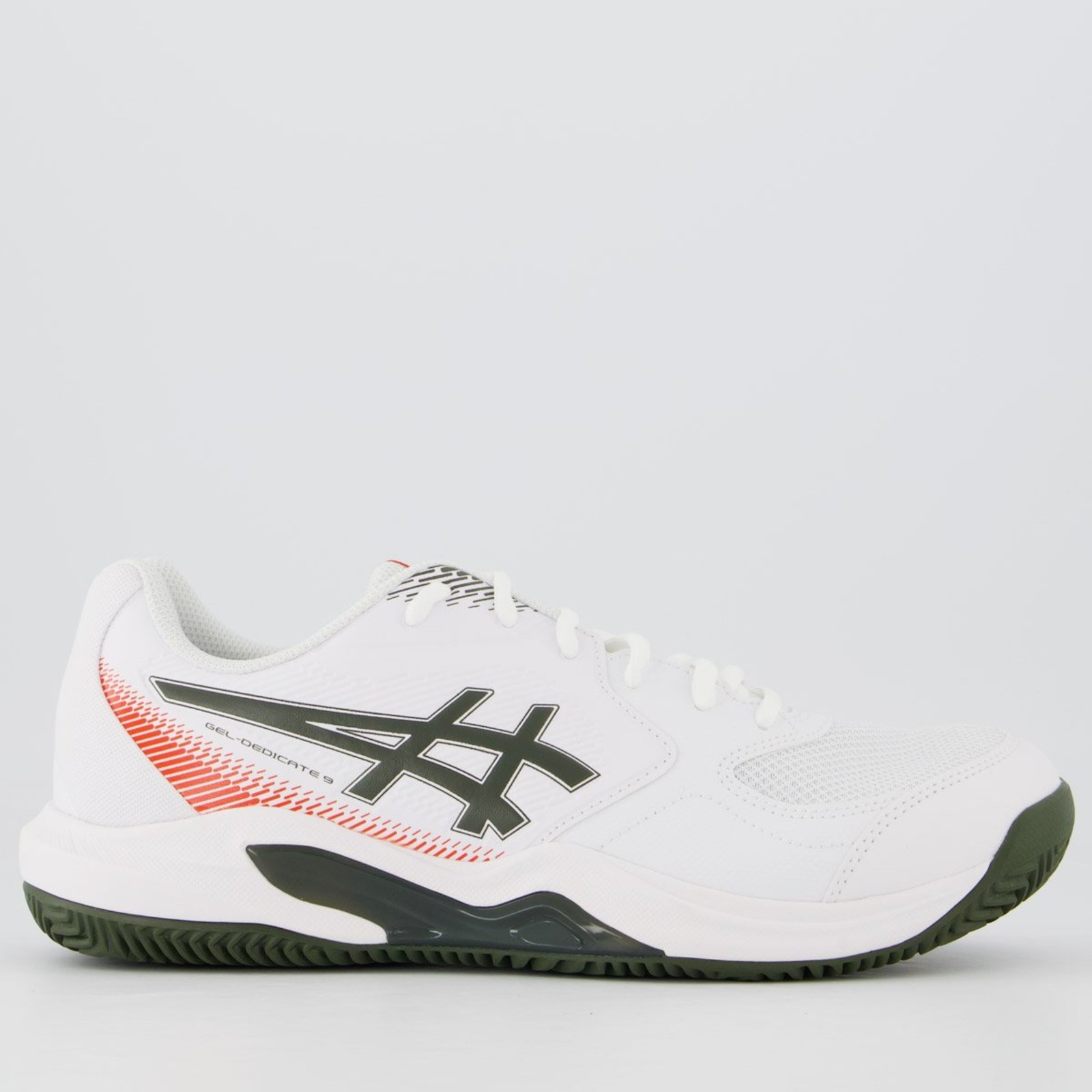 Tênis Asics Gel Dedicate 9 Clay Branco e Verde