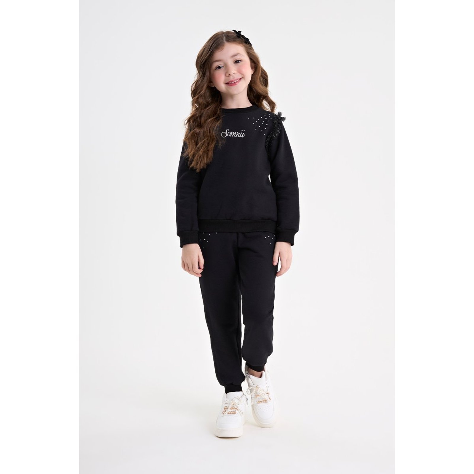 Infantil - Conjunto Feminino Blusão e Calça em Moletinho