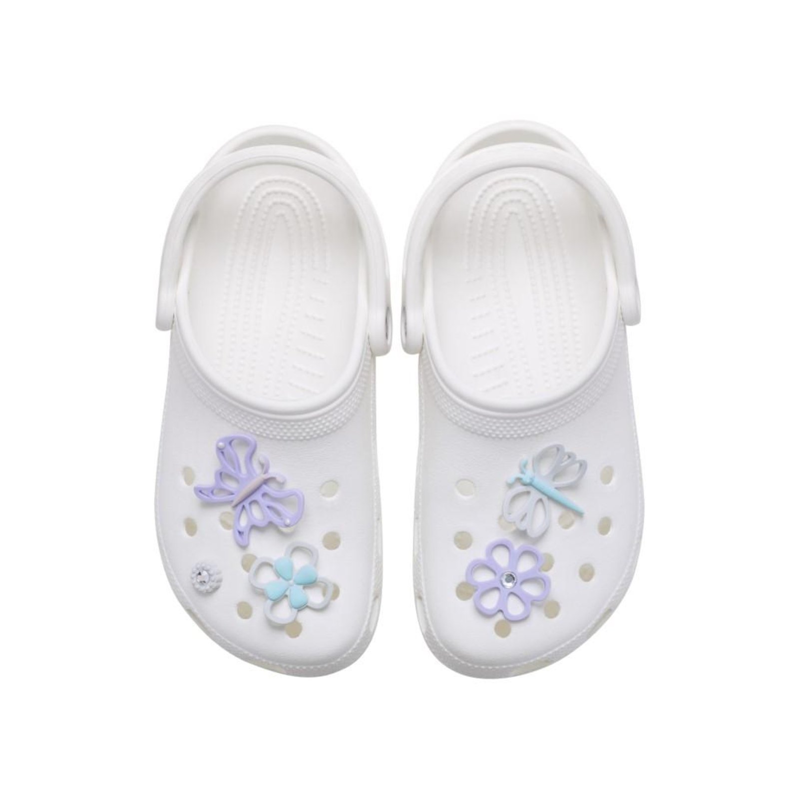 Vista 3 Infantil - Jibbitz™ Recortes de s 5 Pc UNICO Crocs branco