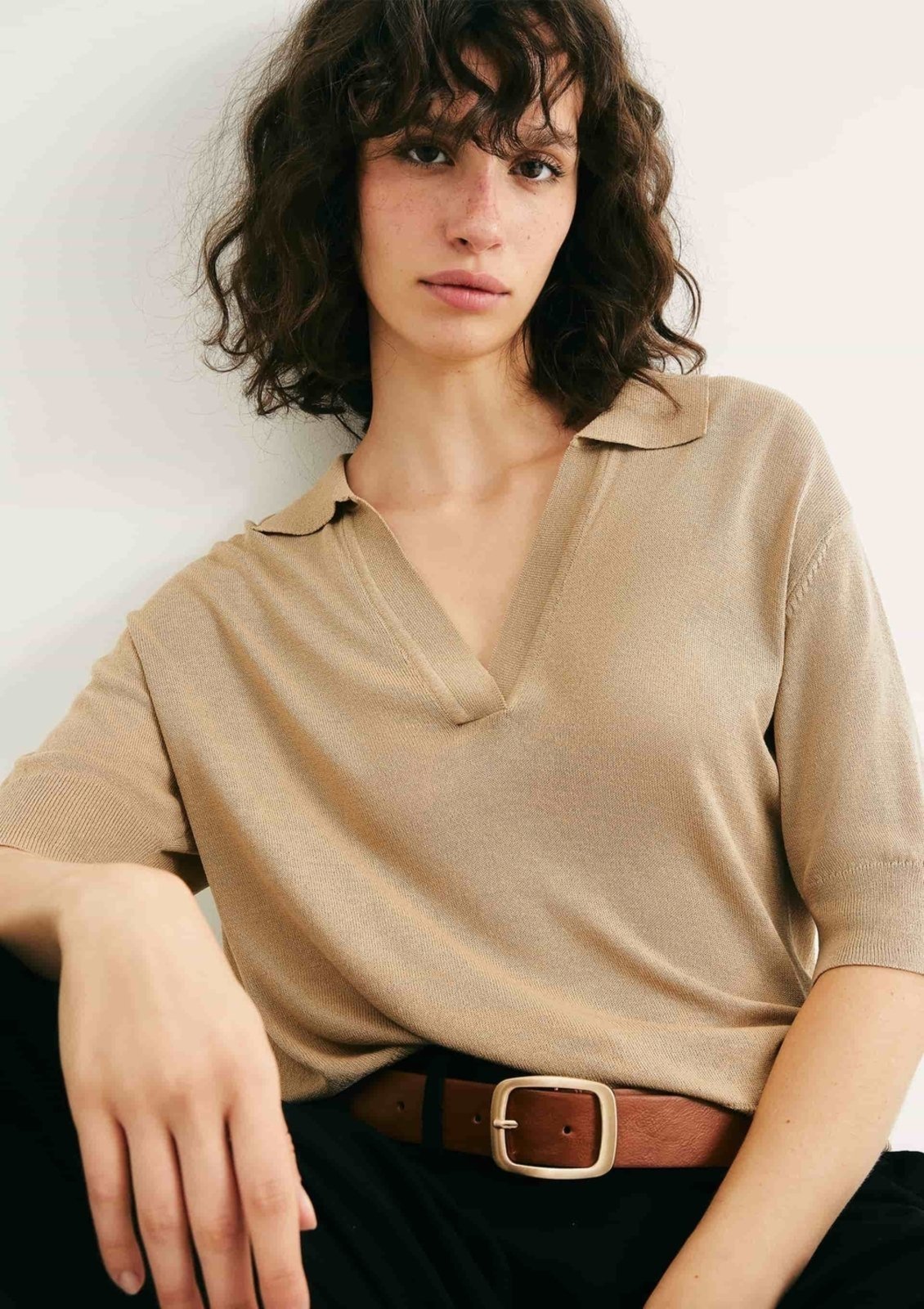 Polo Feminina Em Tricô Leve Hering
