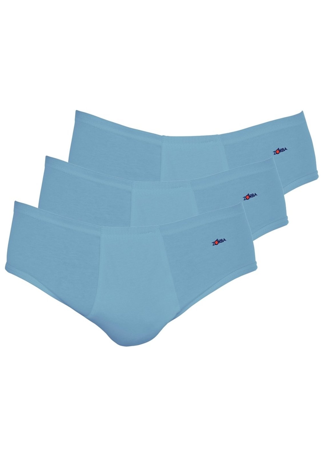 Kit com 3 Cuecas Slip Zorba com Abertura 172 Azul