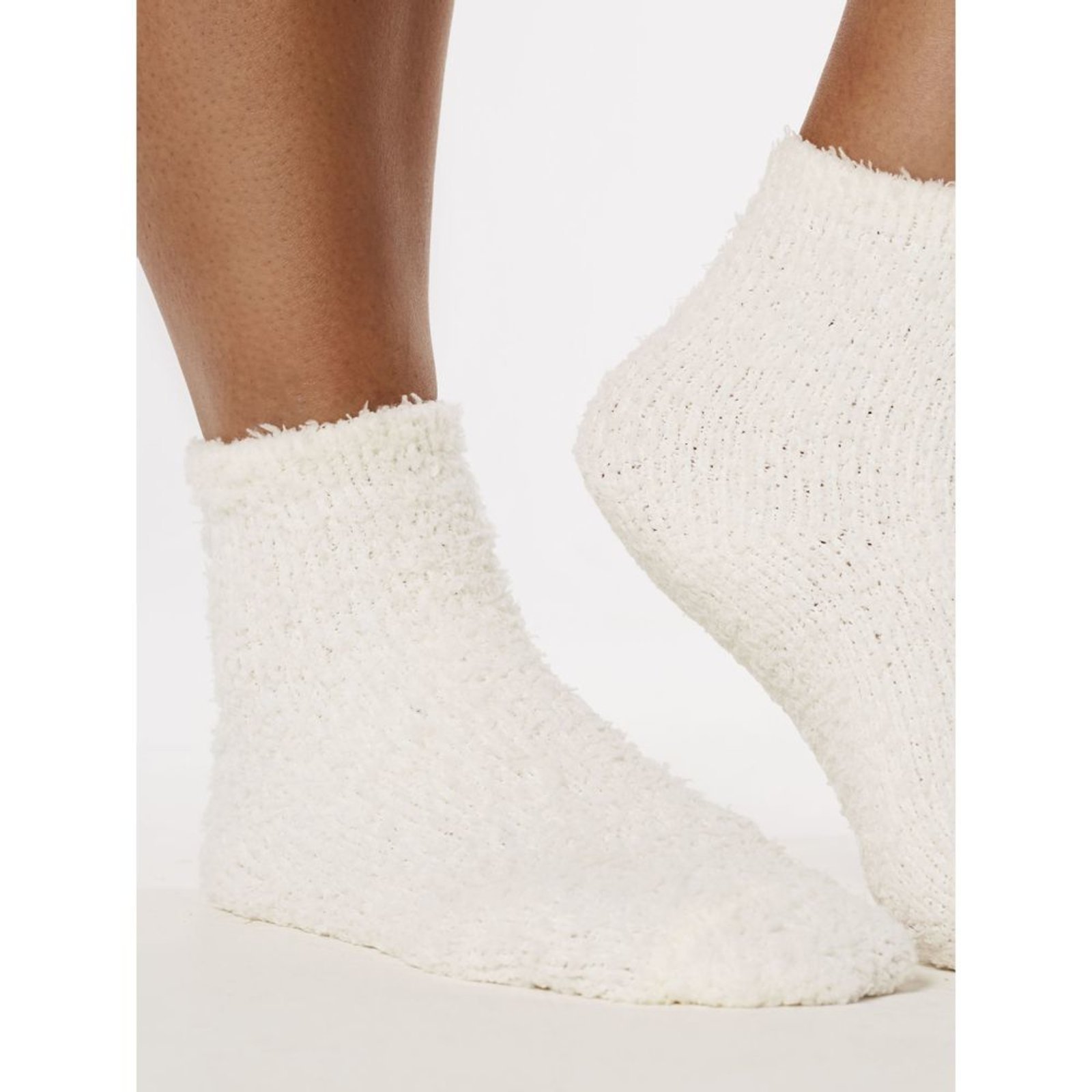 Meia Smooth Chenille Socks Off White Off-white