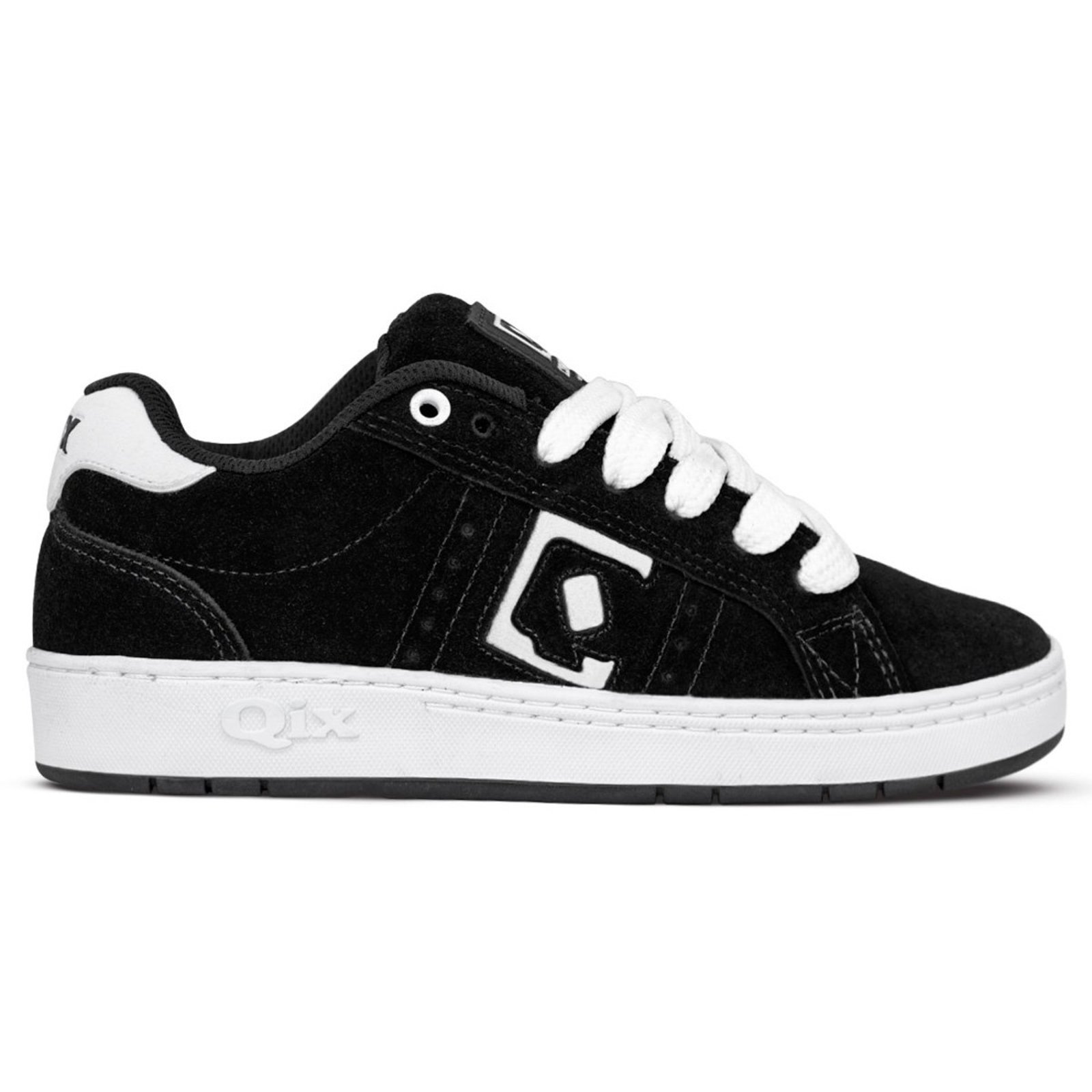 Tênis Qix Combat Suede Unissex | Preto Branco