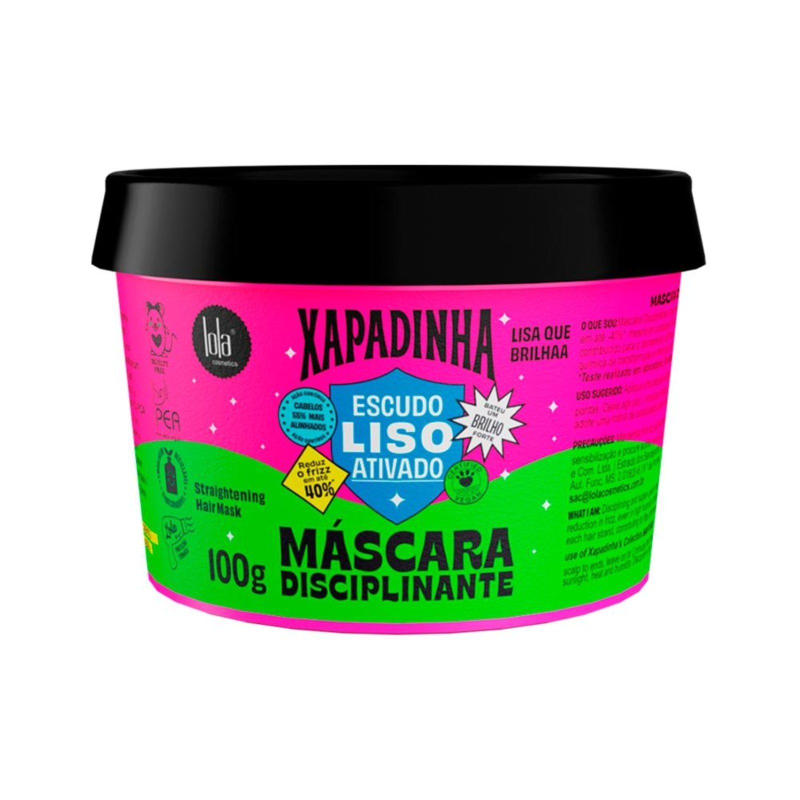 Lola Xapadinha Escudo Liso Ativado Máscara 100g