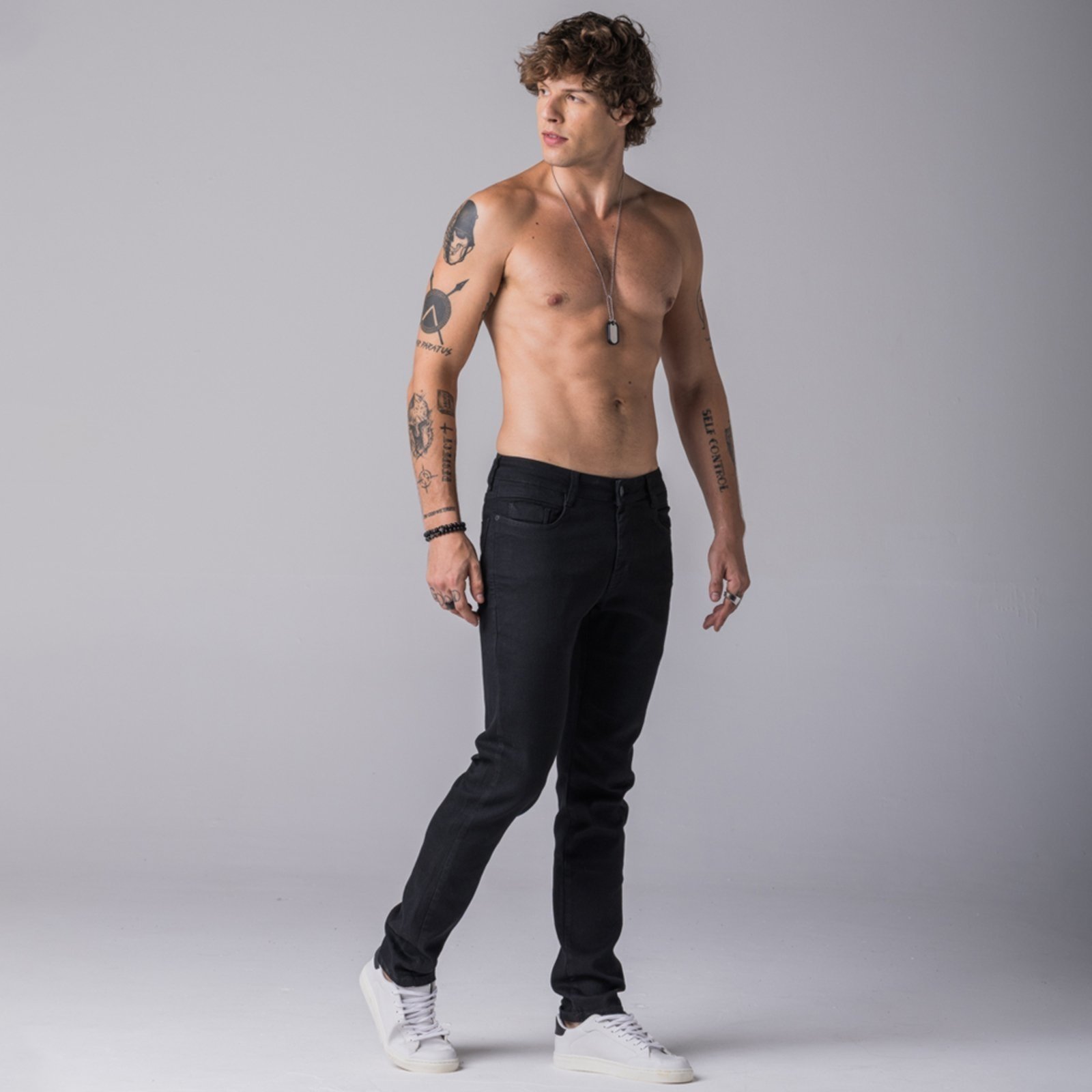 Calça Jeans Skinny Urban Rock&Soda PRETO