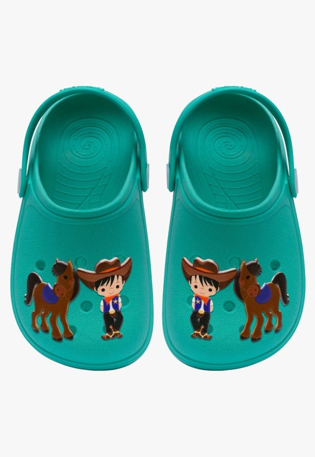 Infantil – Sandalia Babuche Pópidi Menino Cowboy Verde