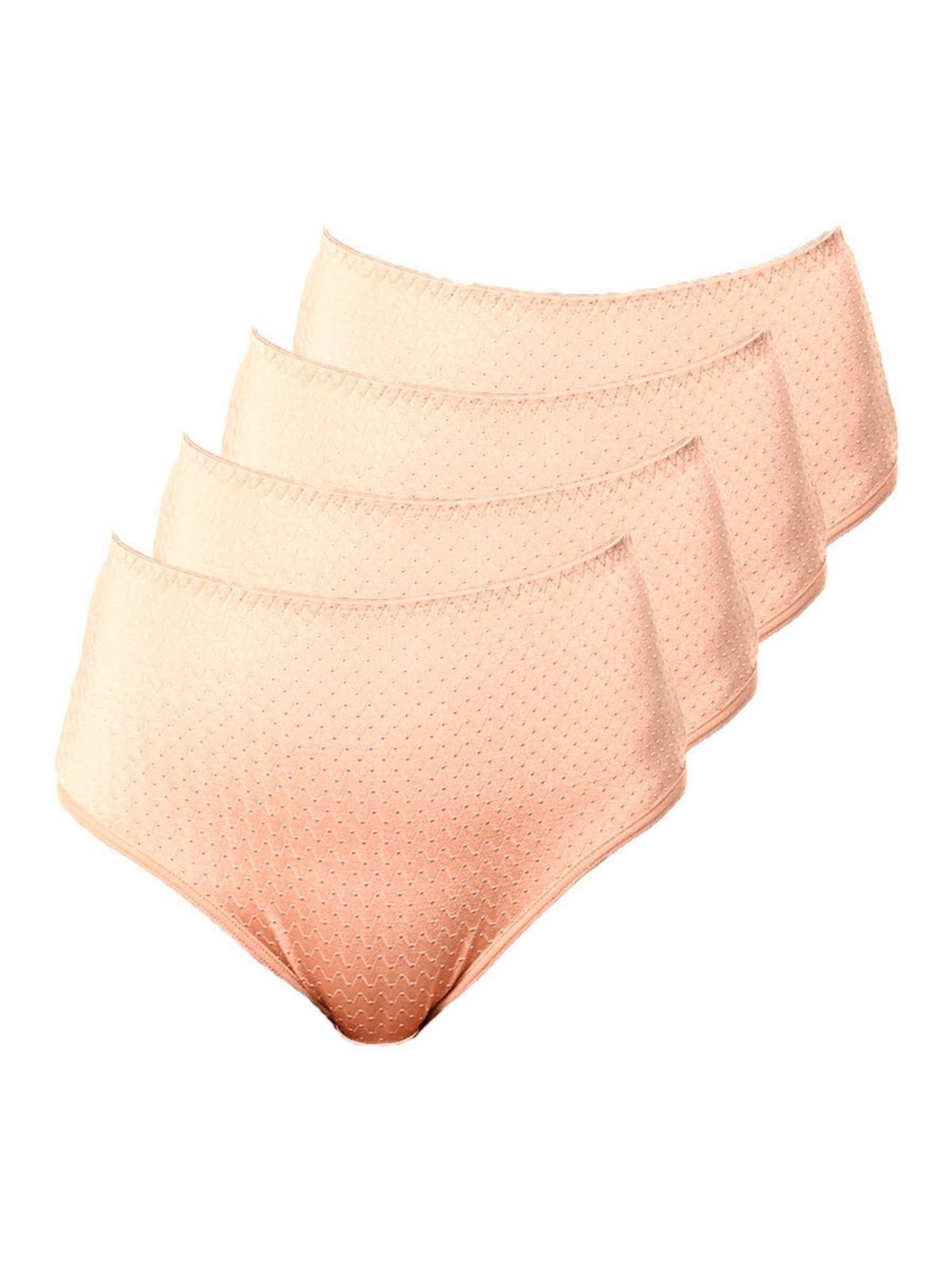 Kit com 4 Calcinhas Alta Nova Bibelô Demillus 57487 Bege