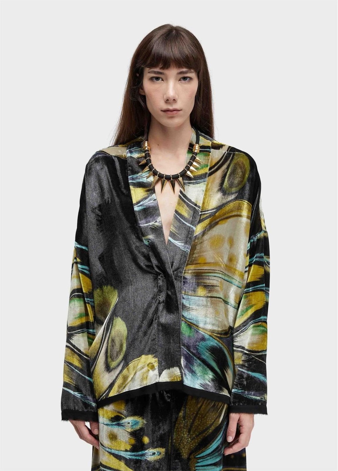Camisa veludo butterfly tex OSKLEN