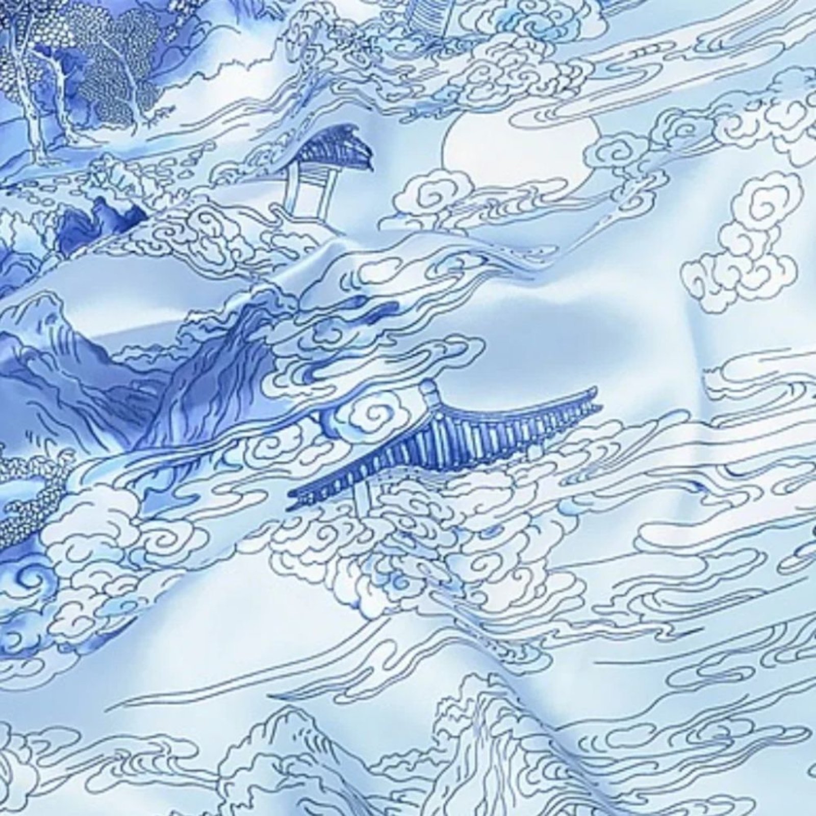 LENÇO KYOTO – Azul – mellow brazil
