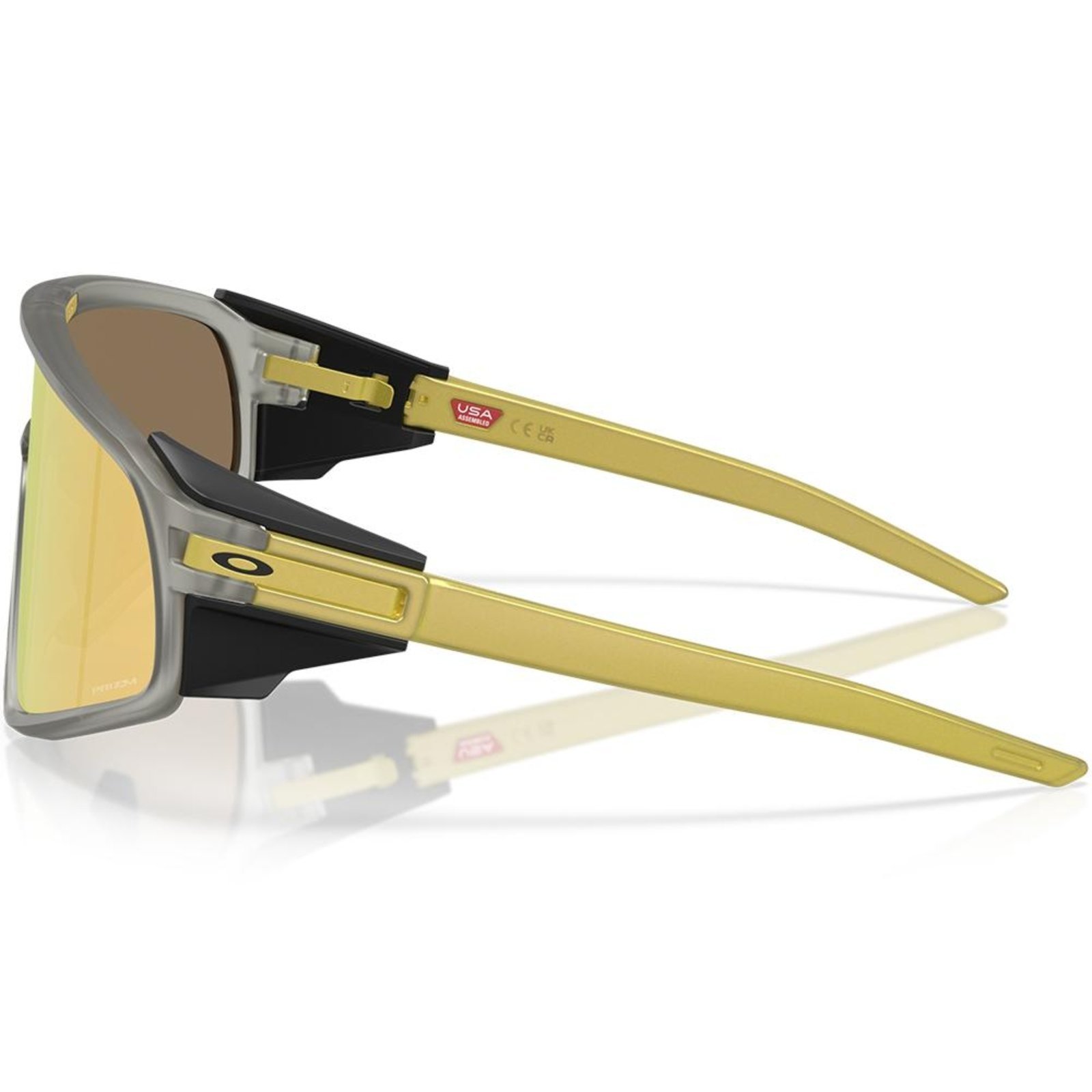 Vista 3 Óculos de Sol Oakley Latch Panel Matte Grey Ink Prizm 24K preto grey preto grey