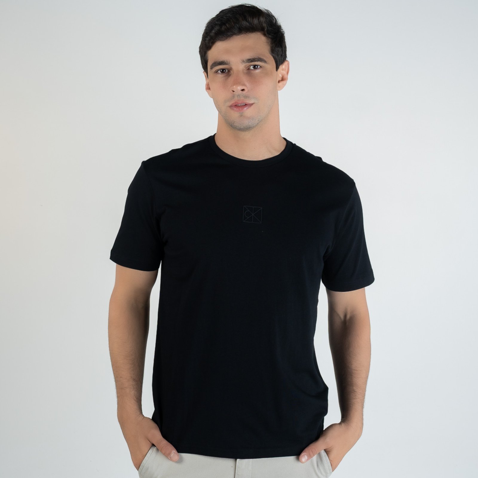 Camiseta Calvin Klein Rubber Patch Preta