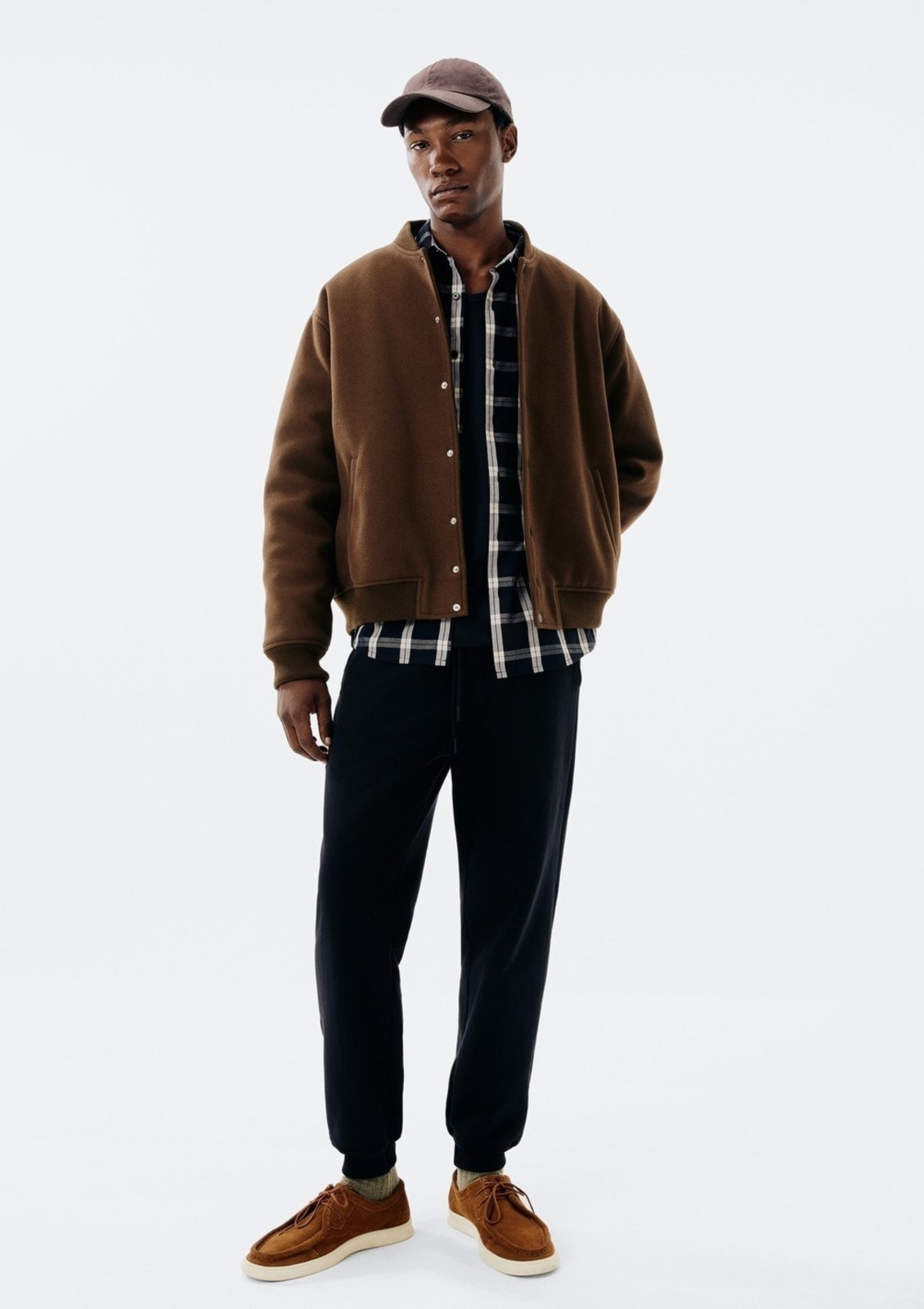 Vista 2 Calça Básica Masculina Jogger em Moletom Hering cinza Hering cinza