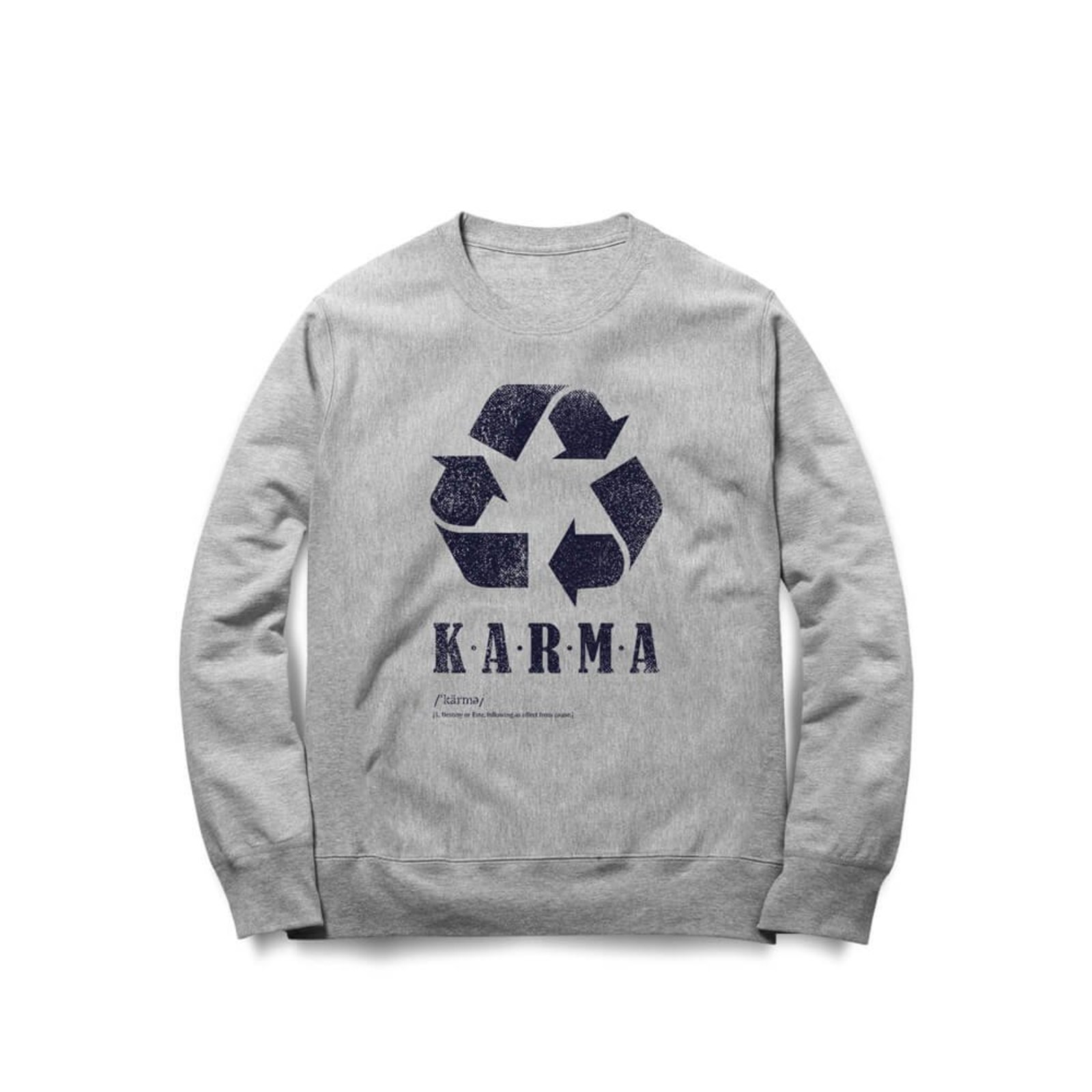 Moletom Karma - Mescla Cinza - Casual - Studio Geek
