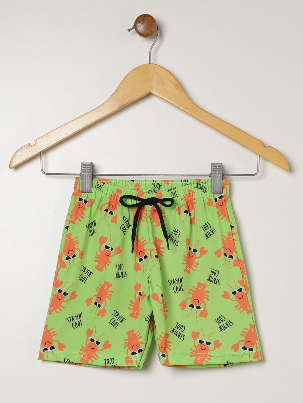 Infantil - Bermuda Estampada Para Menino - VERDE